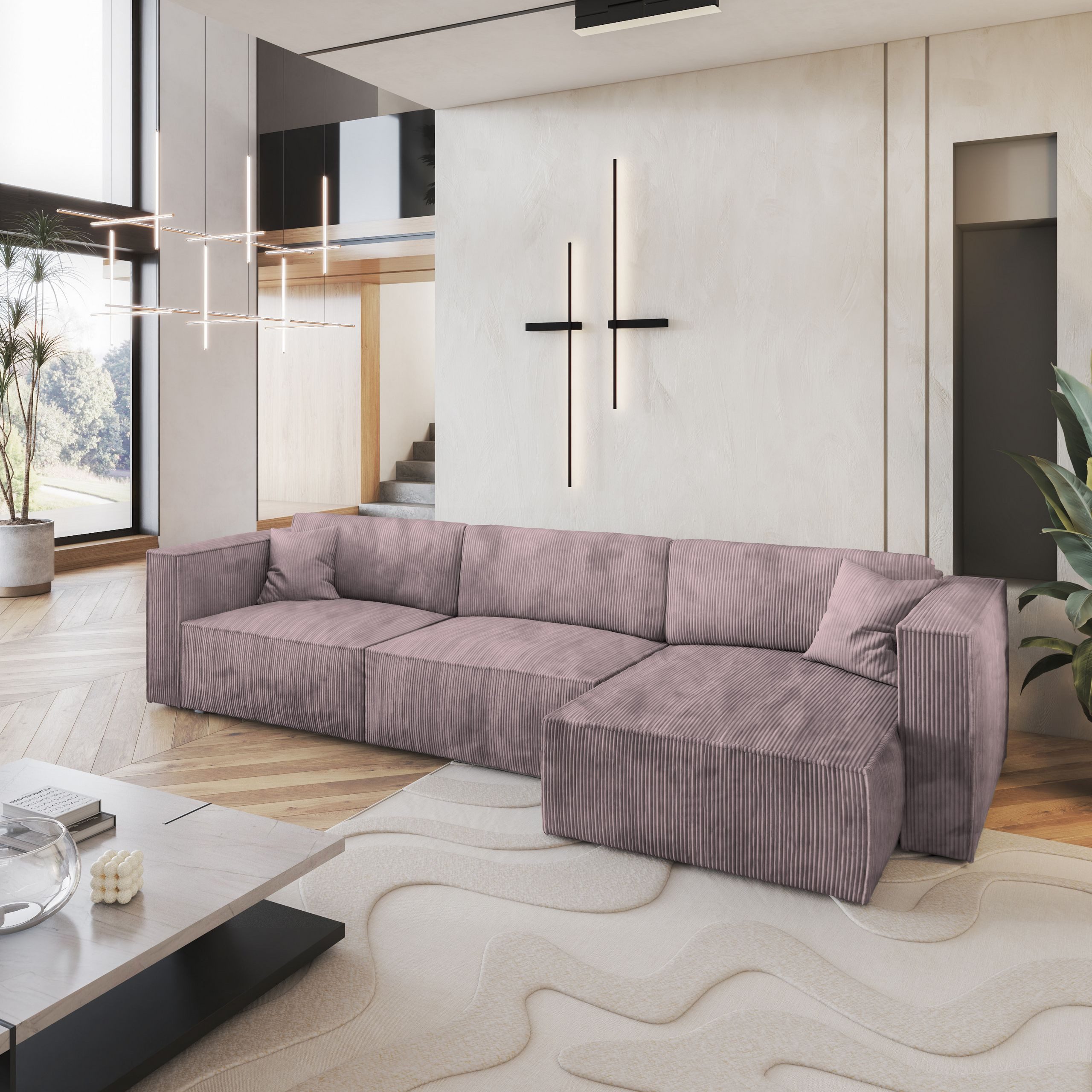 Masseno Ecksofa TOLMO mit Schlaffunktion L-Form, günstig online kaufen
