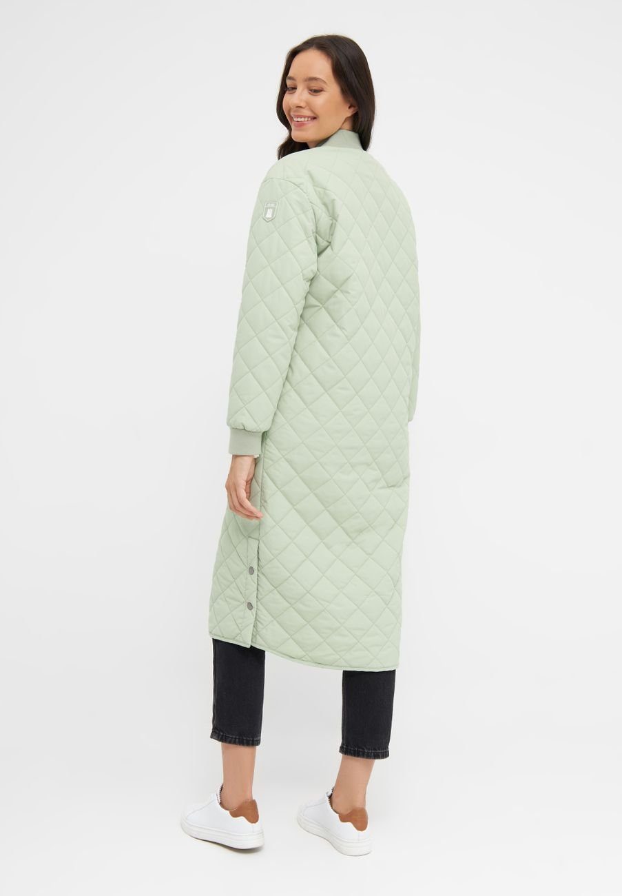 Sommerjacke Weste Derbe Green Laurel Quiltby Long Damen