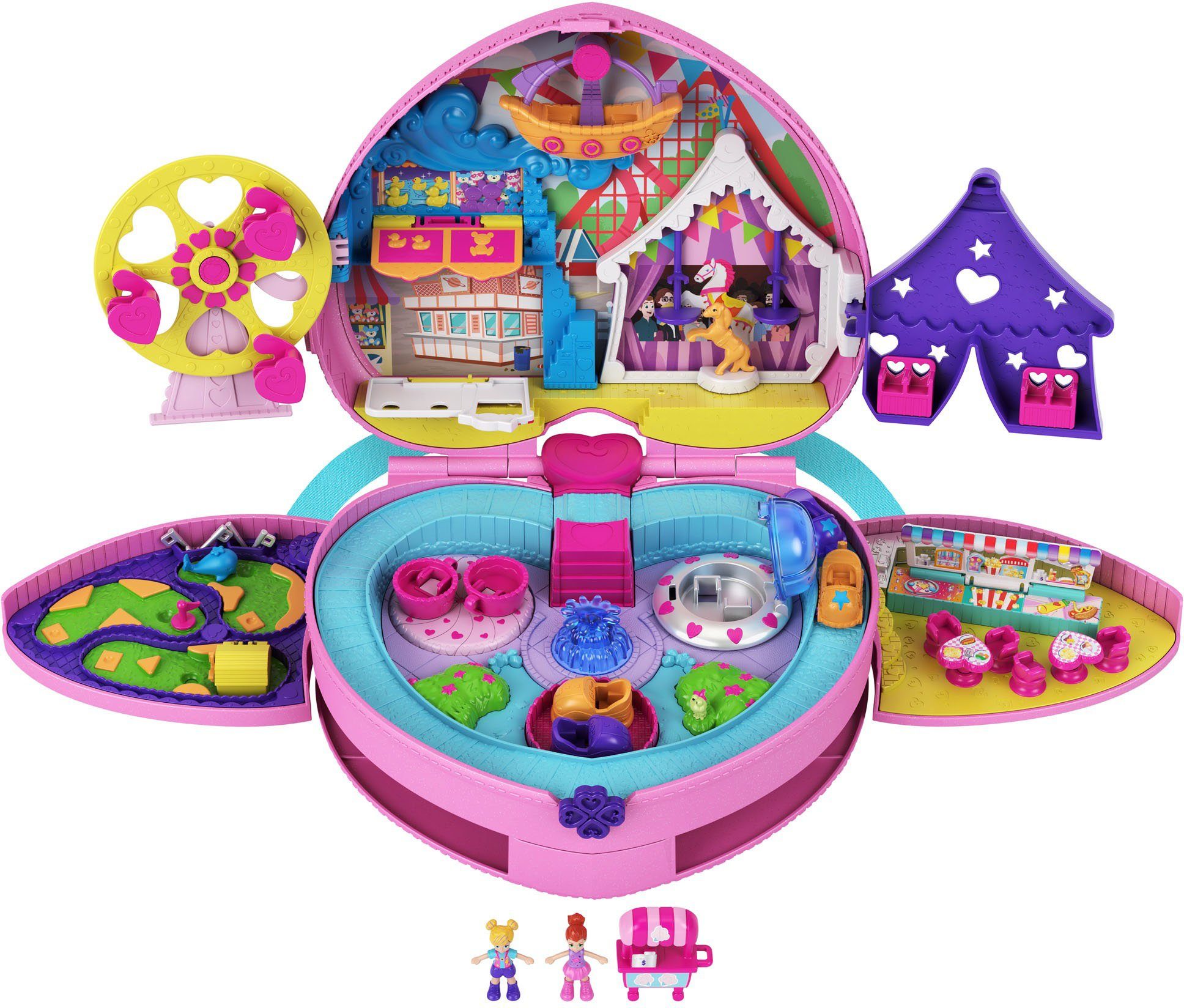 Mattel® Spielwelt »Polly Pocket Klein ganz groß Freizeitpark Rucksack