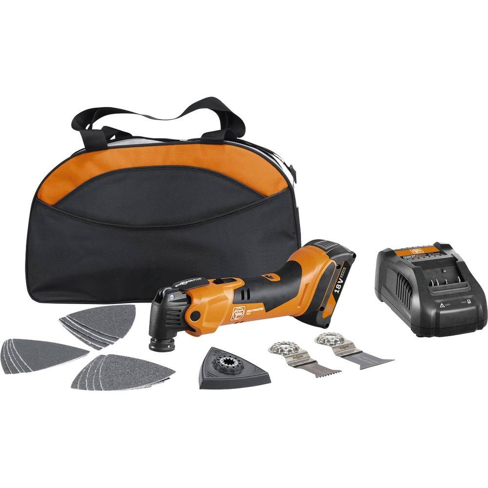 Fein Akku-Multifunktionswerkzeug Akku MULTIMASTER AMM 500 AS 2 Ah in Nylon-Tasche, inkl. Akku, inkl. Ladegerät, mit Zubehör