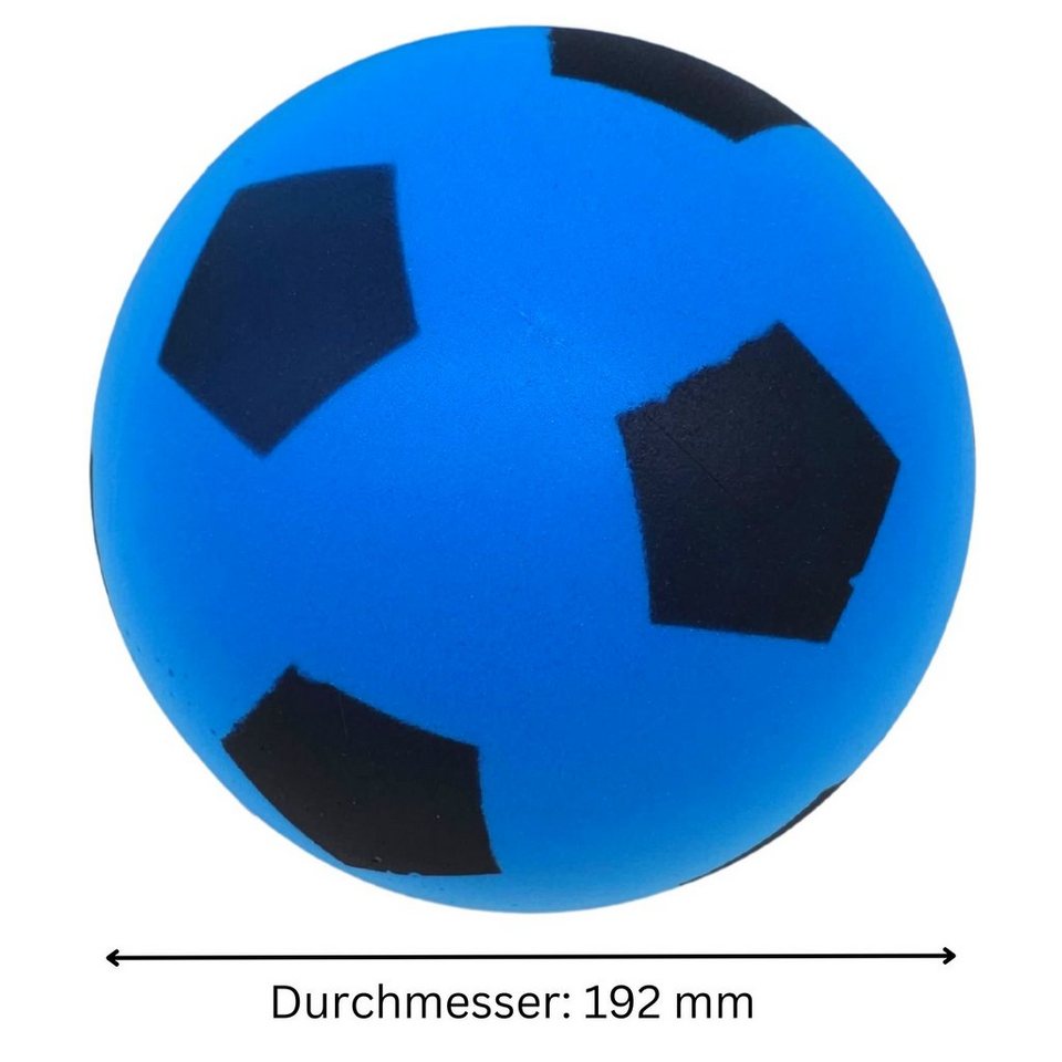 alldoro Softball 63105, Schaumstoffball blau Ø 19 cm, weicher Ball aus  Schaumstoff
