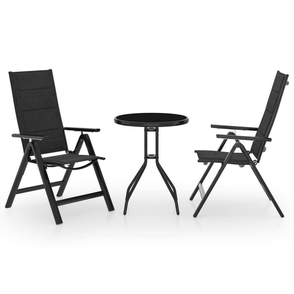 DOTMALL Balkonset (3-tlg), für Terrasse Garten Indoor Outdoor,Aluminium ...