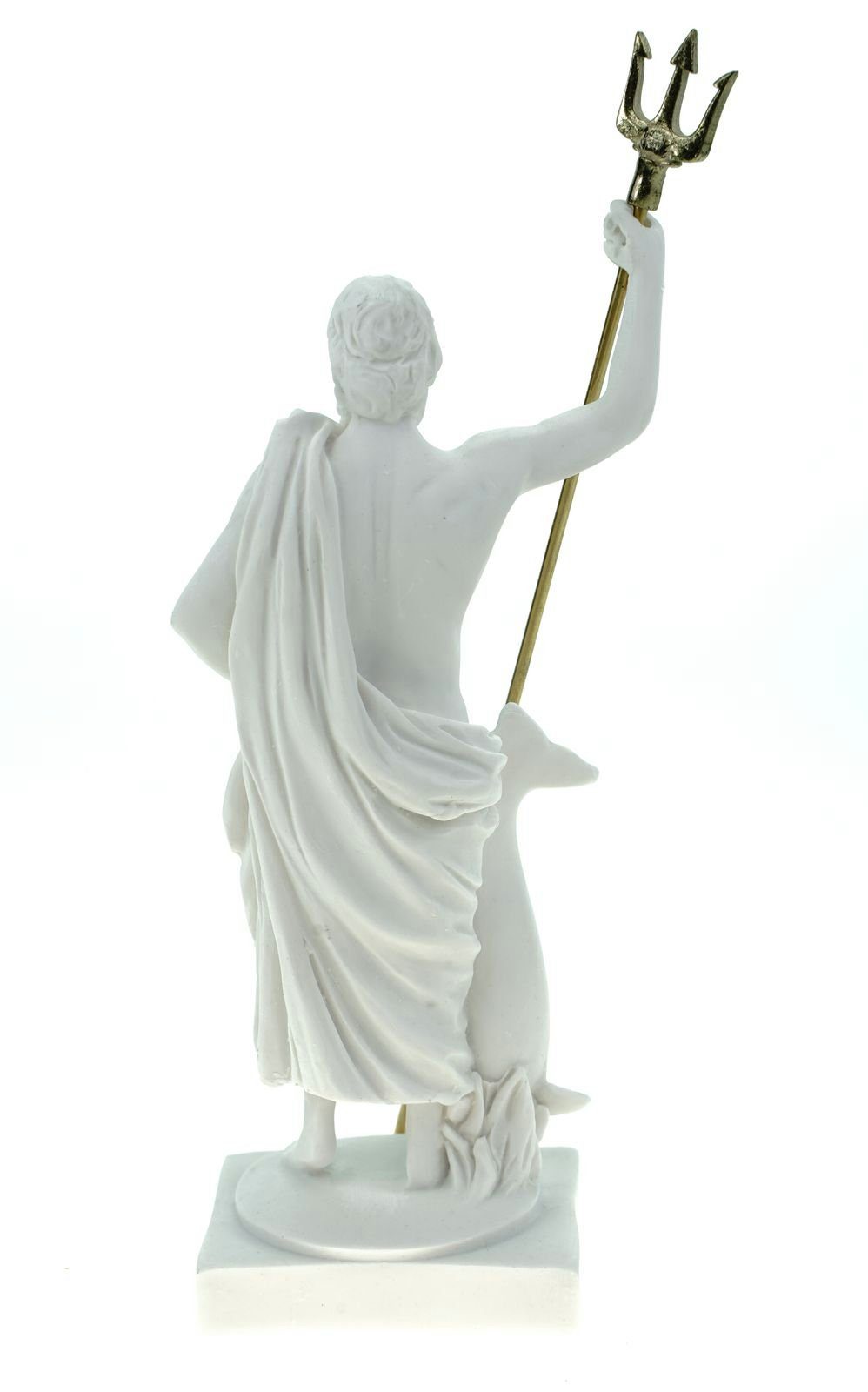 Dekofigur Figur Schatzkiste Dreizack Poseidon cm Alabaster des Kremers 15 mit Gott Meeres
