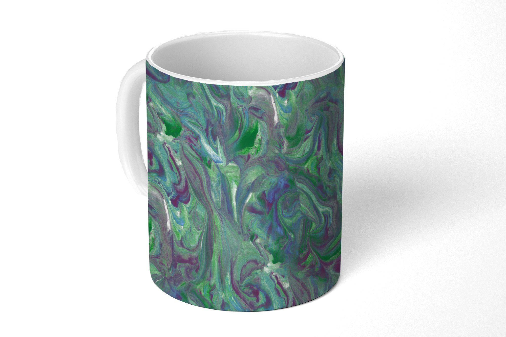 MuchoWow Tasse Abstrakt - Marmor - Farbe - Muster, Keramik, Kaffeetassen, Teetasse, Becher, Teetasse, Geschenk
