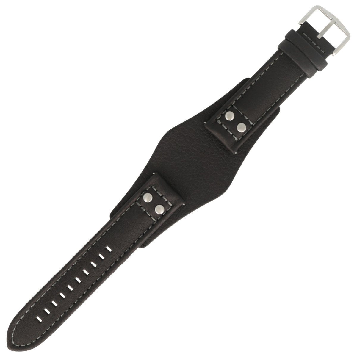 Fossil Uhrenarmband 22mm Leder Schwarz CH-2586 LB-CH2586