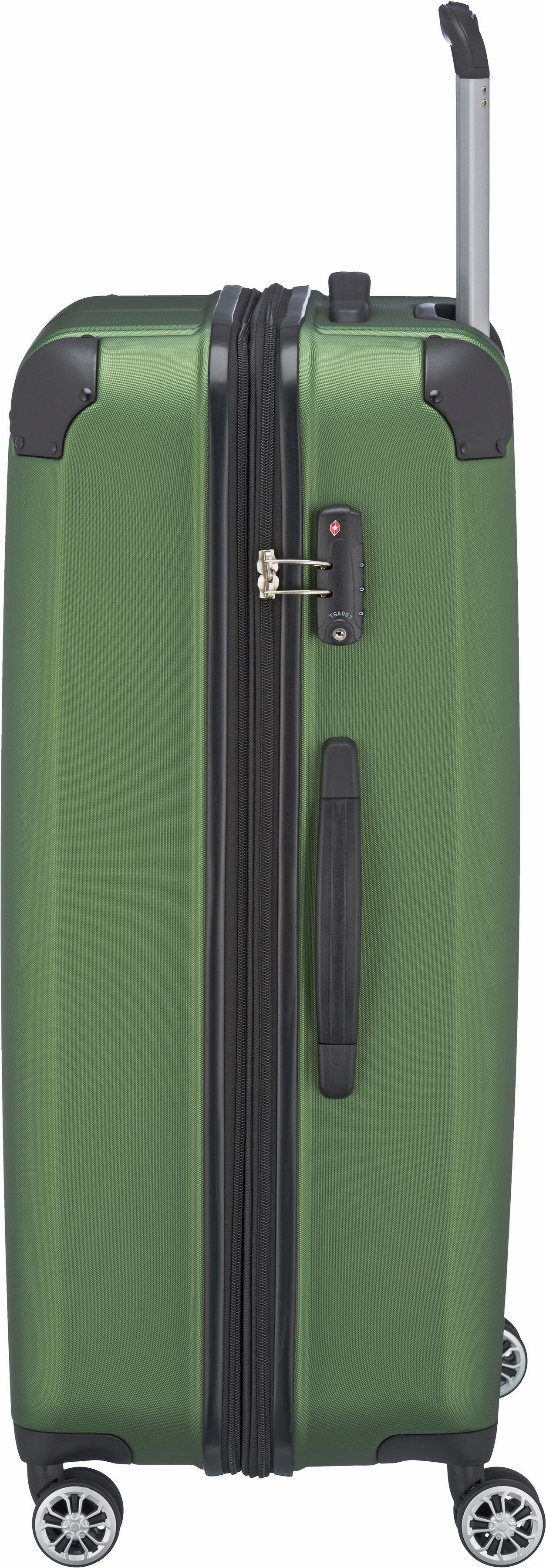 travelite Hartschalen-Trolley CITY Reisekoffer Hartschale, 4 Rollen, mit TSA-Schloss, robustes ABS Reisegepäck