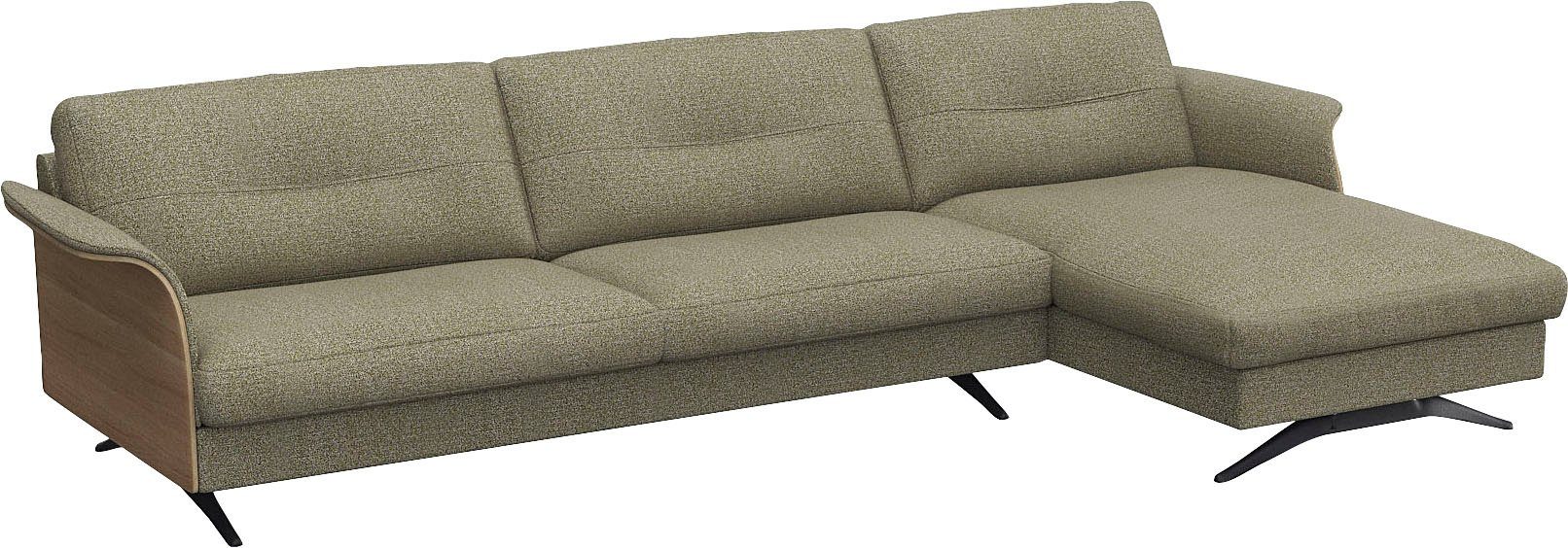FLEXLUX Ecksofa Glow, super bequem durch hochwertigem Sitzaufbau mit Federkern, L-Form, Modernes skandinavisches Design