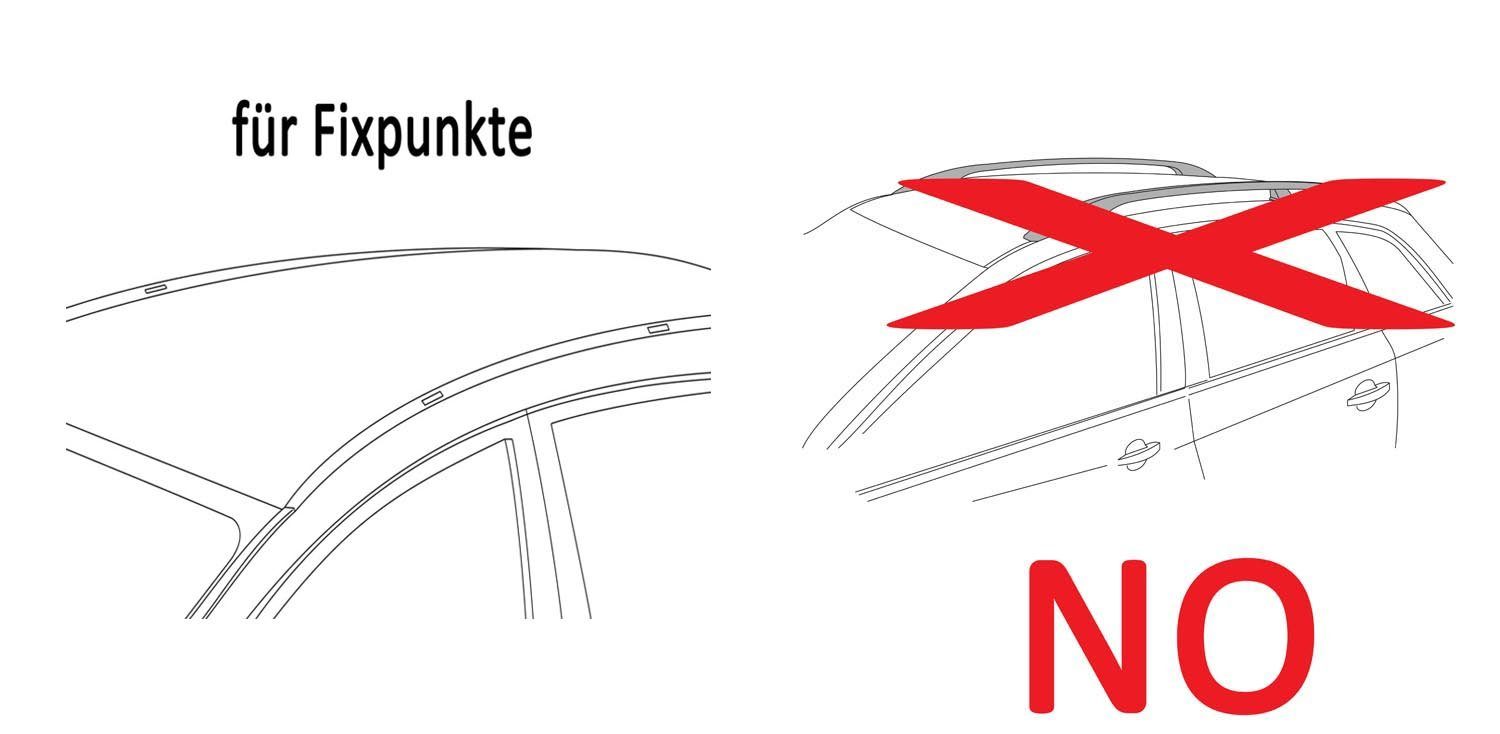 VDP Dachträger (Für Ihren 2x kompatibel im Opel 04-11 Set), Reling) (B) Zafira Opel mit Fahrradträger 04-11, (B) MEDIUM + (5Türer) Zafira ORION K1 Dachträger (ohne (5Türer) Dachträger Fahrradträger und