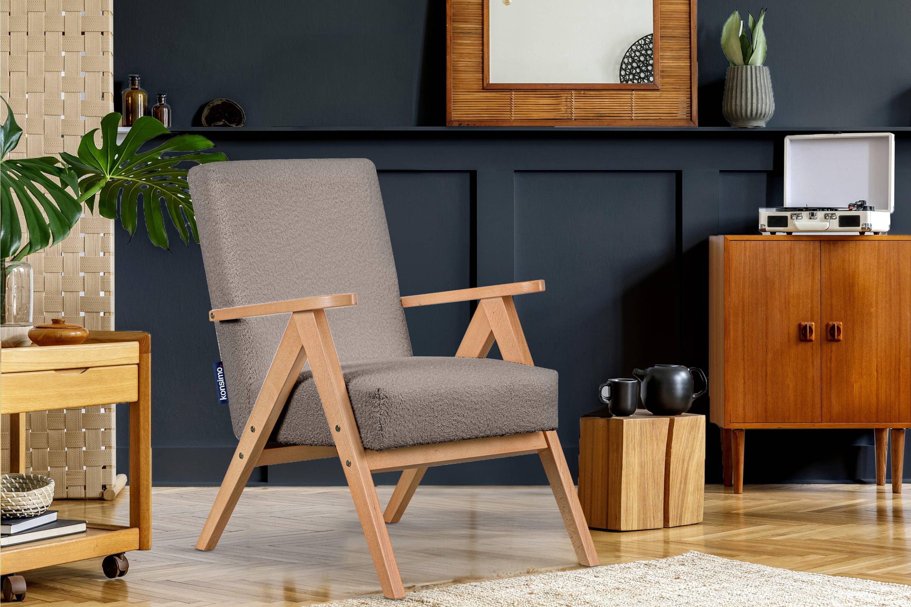 KONSIMO® Cocktailsessel NASET Sessel, Rahmen aus günstig online kaufen