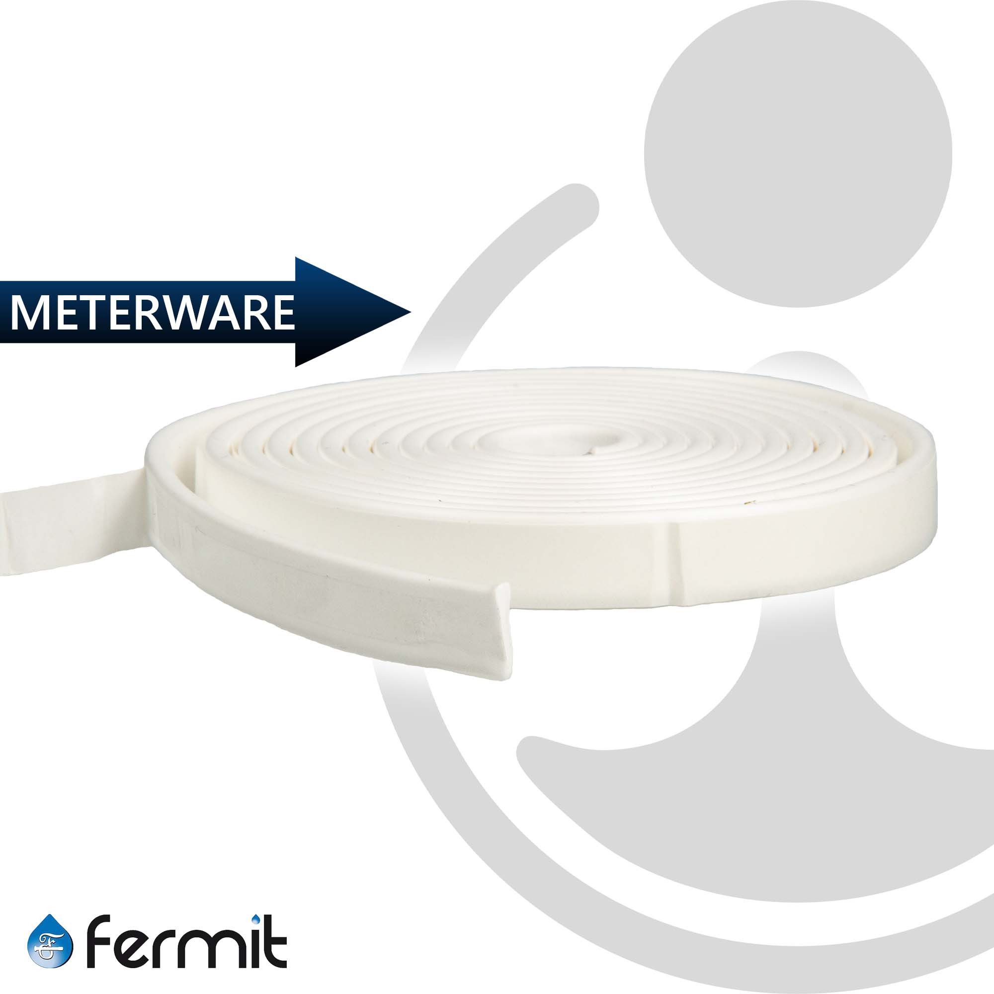 Fermit Gewindedichtband Abdichtungsband + 260°C - 200 bar selbstklebend, 10 x 3 mm, METERWARE