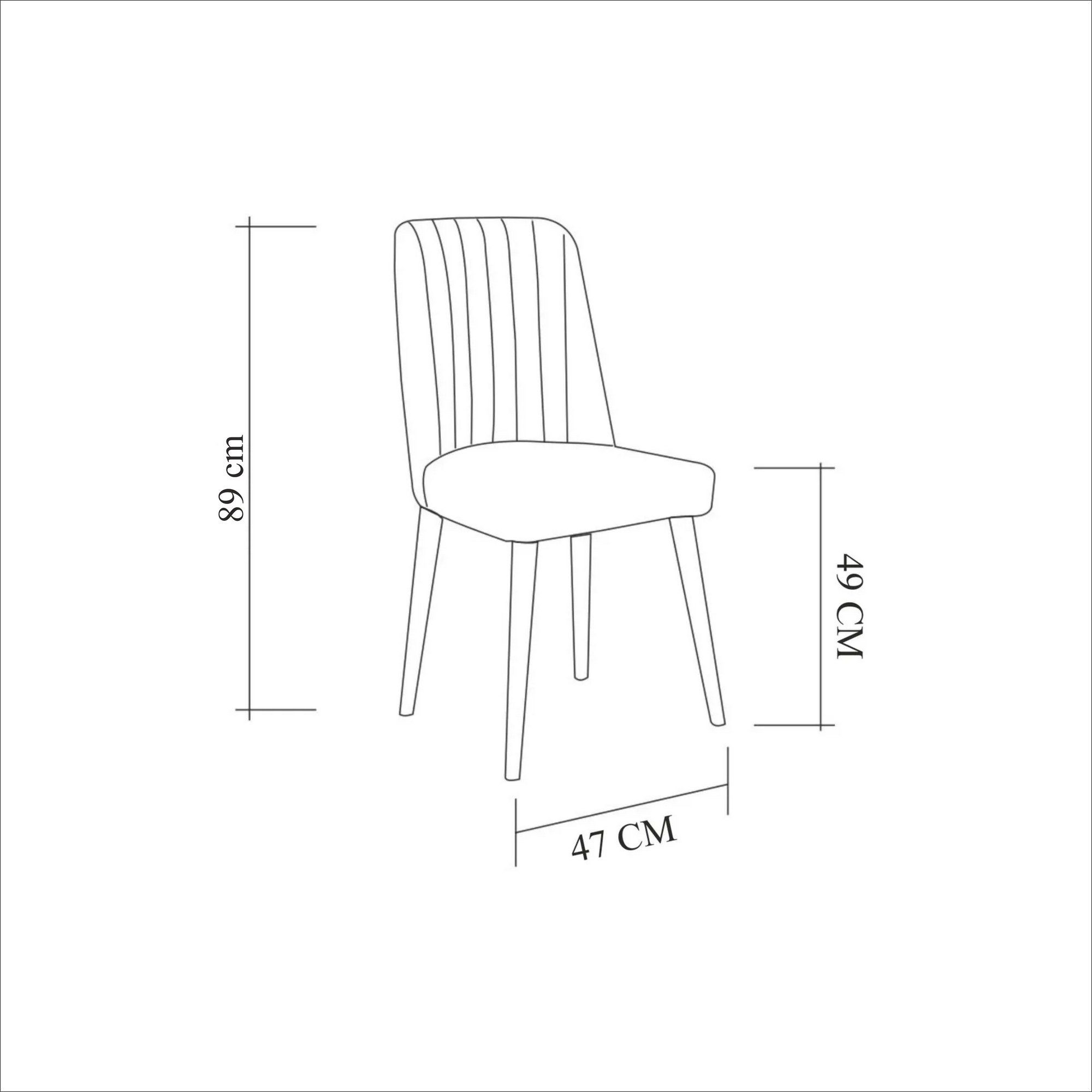 Skye Decor Küchenstuhl 100% MELAMINE COATED PARTICLE BOARD, 89 cm x 46 cm x 47 cm L5199