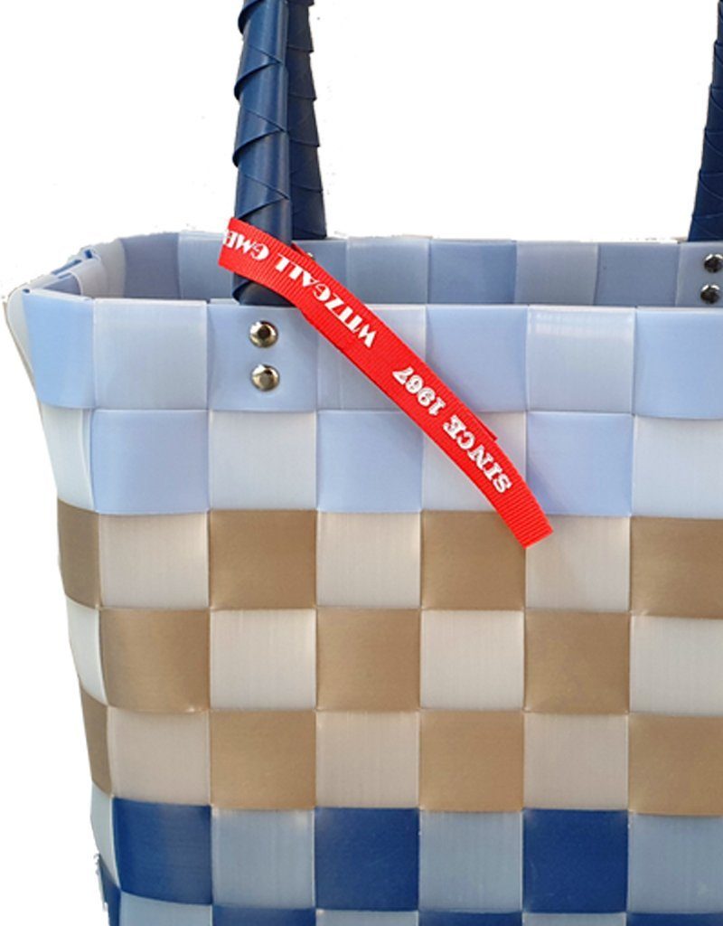 ICE-BAG Evergreen Original Shopper 5009 Witzgall Shopping Basket 33 X 28 X 18 Cm Grey/White/Brown - View #3