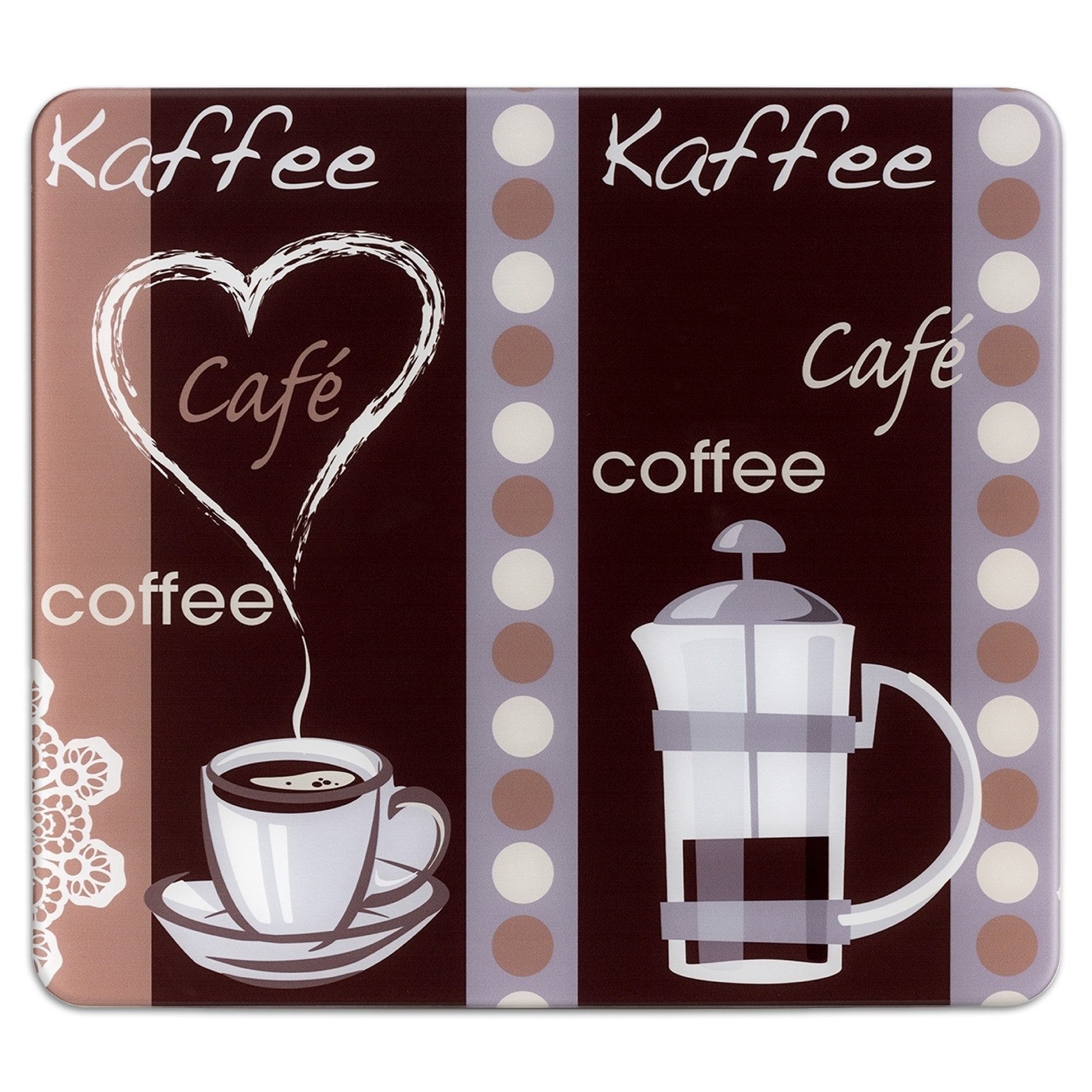 Schneide- und Abdeckplatte Modell Kaffeeduft