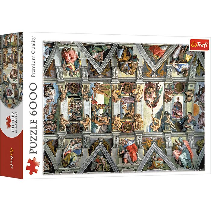 Trefl Puzzle Trefl 65000 Michelangelo Sistine Chapel ceiling 6000 Puzzleteile Made in Europe