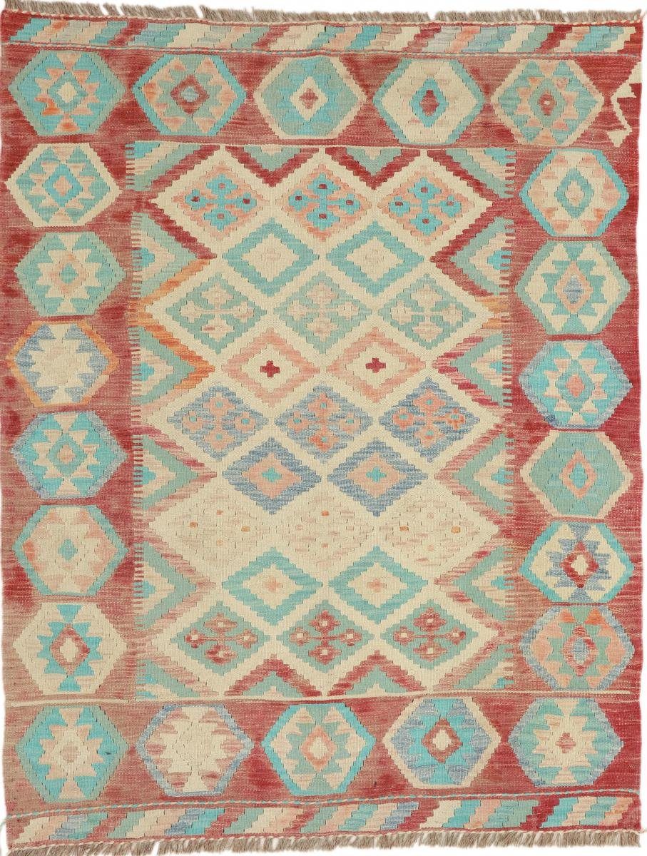 Orientteppich Kelim Afghan Heritage 127x161 Orientteppich, Nain Moderner 3 Trading, mm Höhe: rechteckig, Handgewebter
