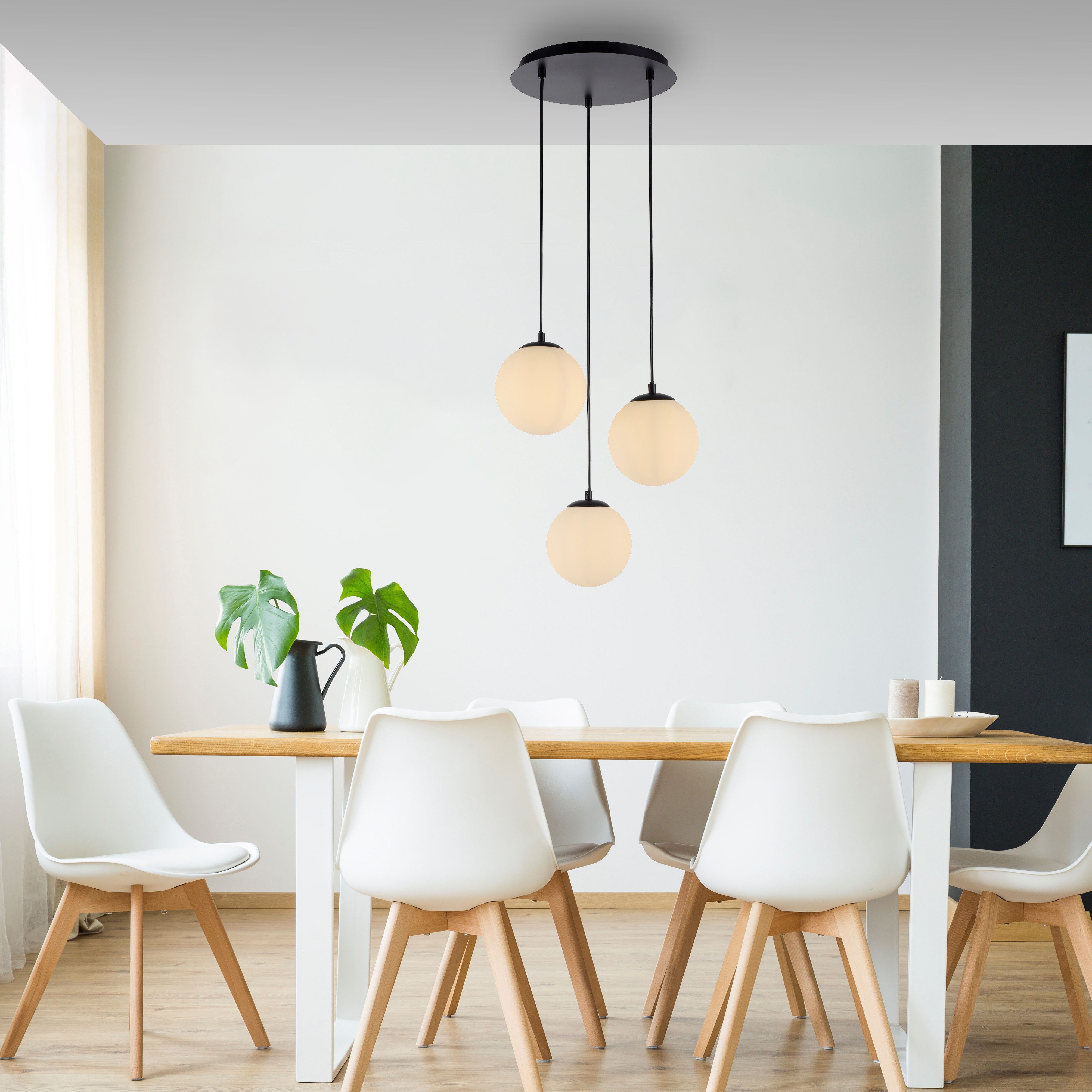 my home Pendelleuchte Nymölla, ohne Leuchtmittel, Hängeleuchte mit großen G günstig online kaufen