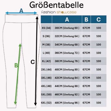 fashionshowcase Lederimitathose Damen Hose in Lederoptik Mittlere Taille mit Stretch-Komfort Elastikbund mit Tunnelzug