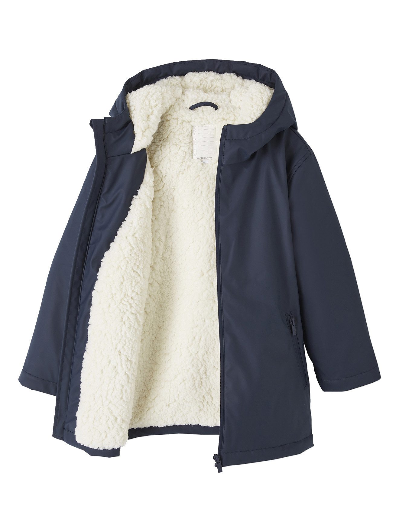 vertbaudet Regenjacke Jungen Regenjacke mit Kapuze & Teddyfleece-Futter – Bild 5 von 5