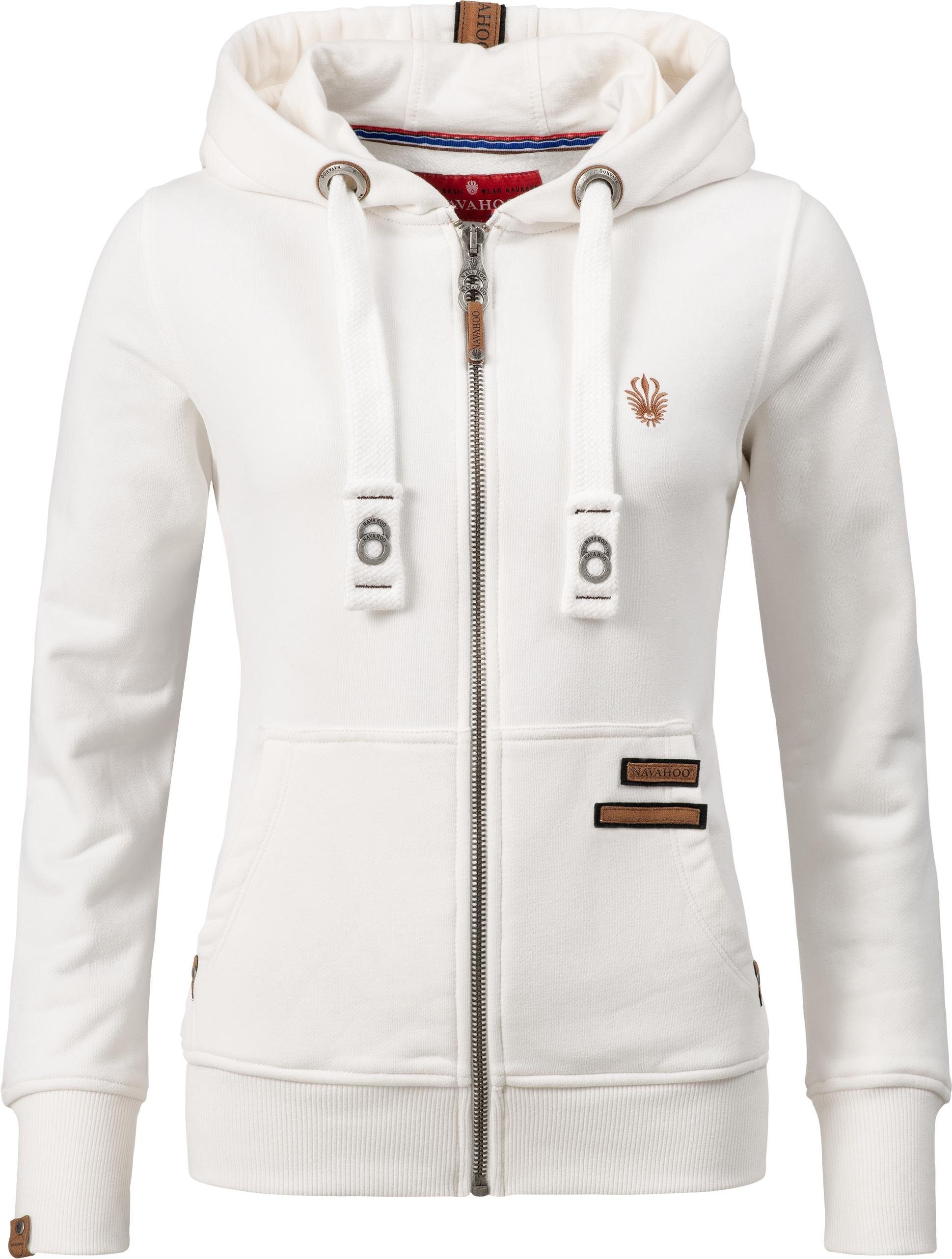 Navahoo Sweatjacke »Miaa« weicher Hoodie mit dicken NAVAHOO DAMEN SWEATJACKE Kapuzenpullover Hoodie