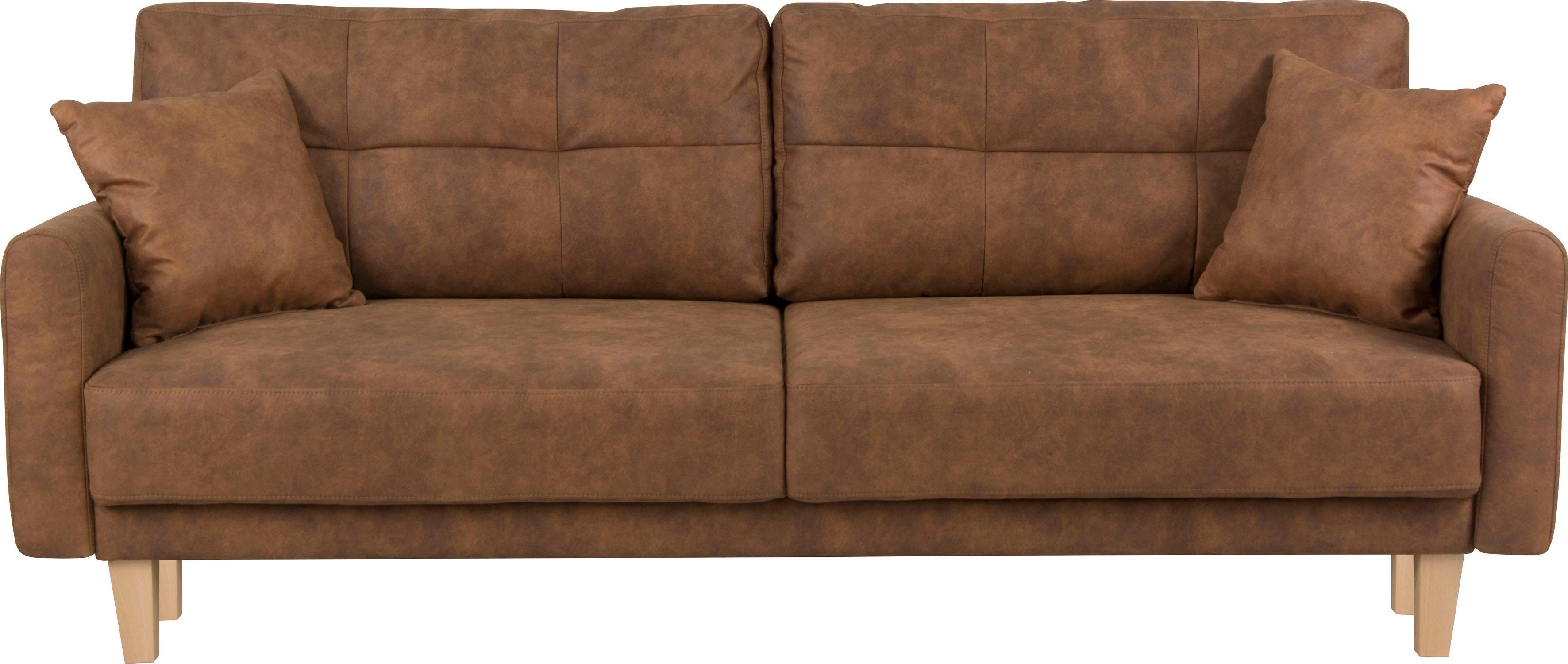 Home affaire 3-Sitzer TRIPLO optionale Schlafsofa günstig online kaufen