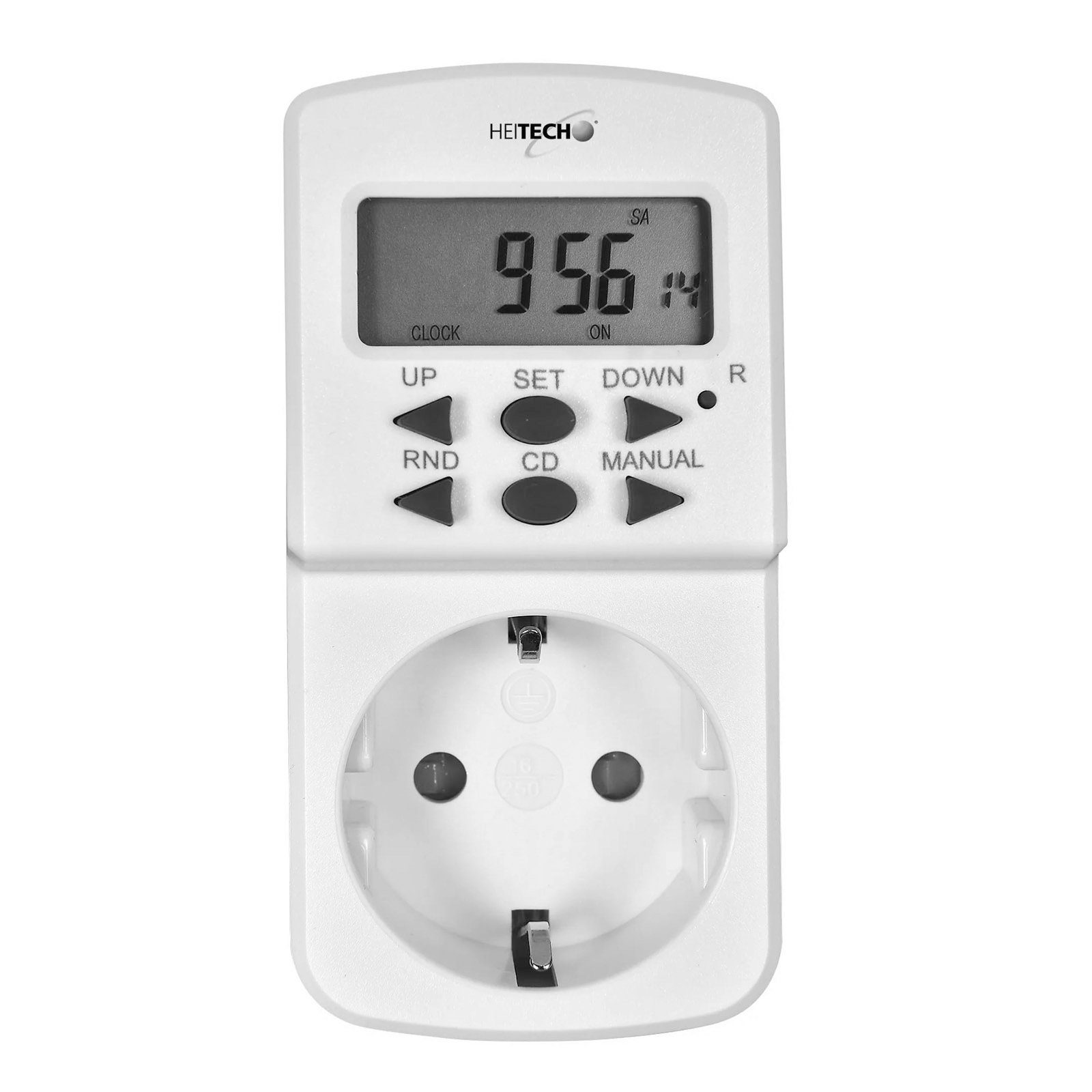HAC24 Zeitschaltuhr Digitale Mini Wochen-Schaltuhr Steckdose Timer Zeitschalter, digital, 10 Schaltprogramme für 24 h / 7 Tage