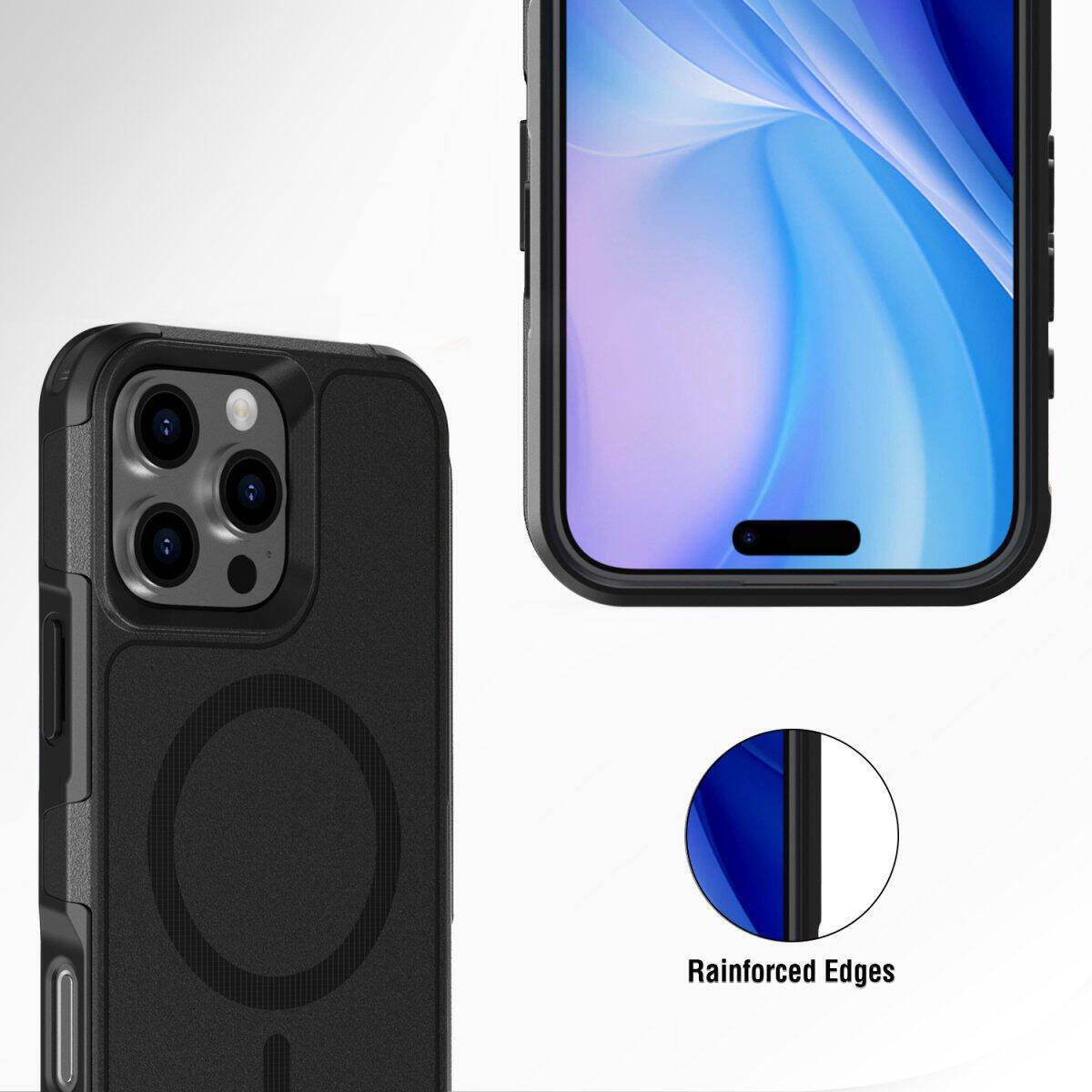 4smarts Smartphone-Hülle Defend Case für Apple iPhone 16 Pro MagSafe-kompat