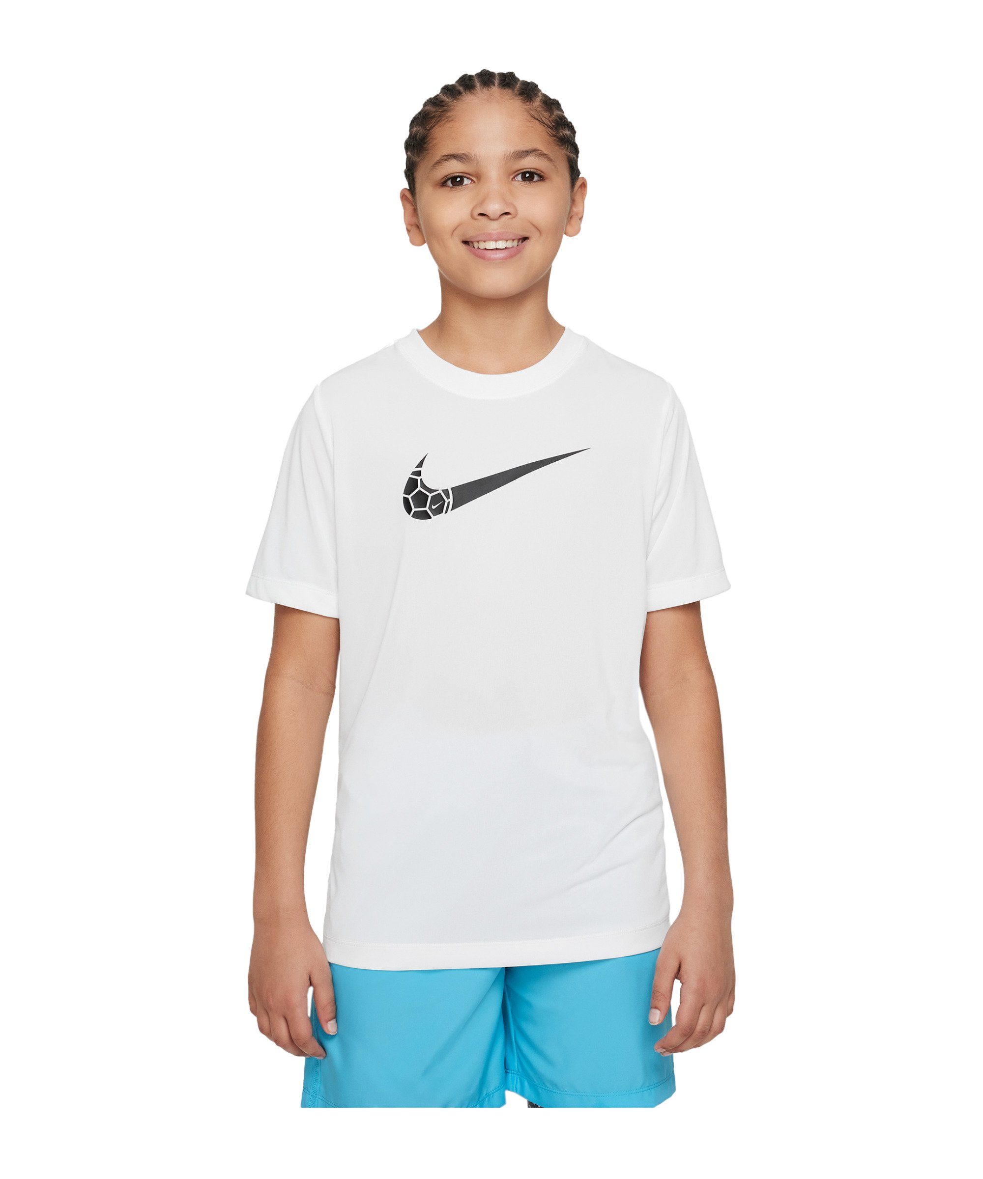 Nike Laufshirt Training T-Shirt Kids default weiss | 