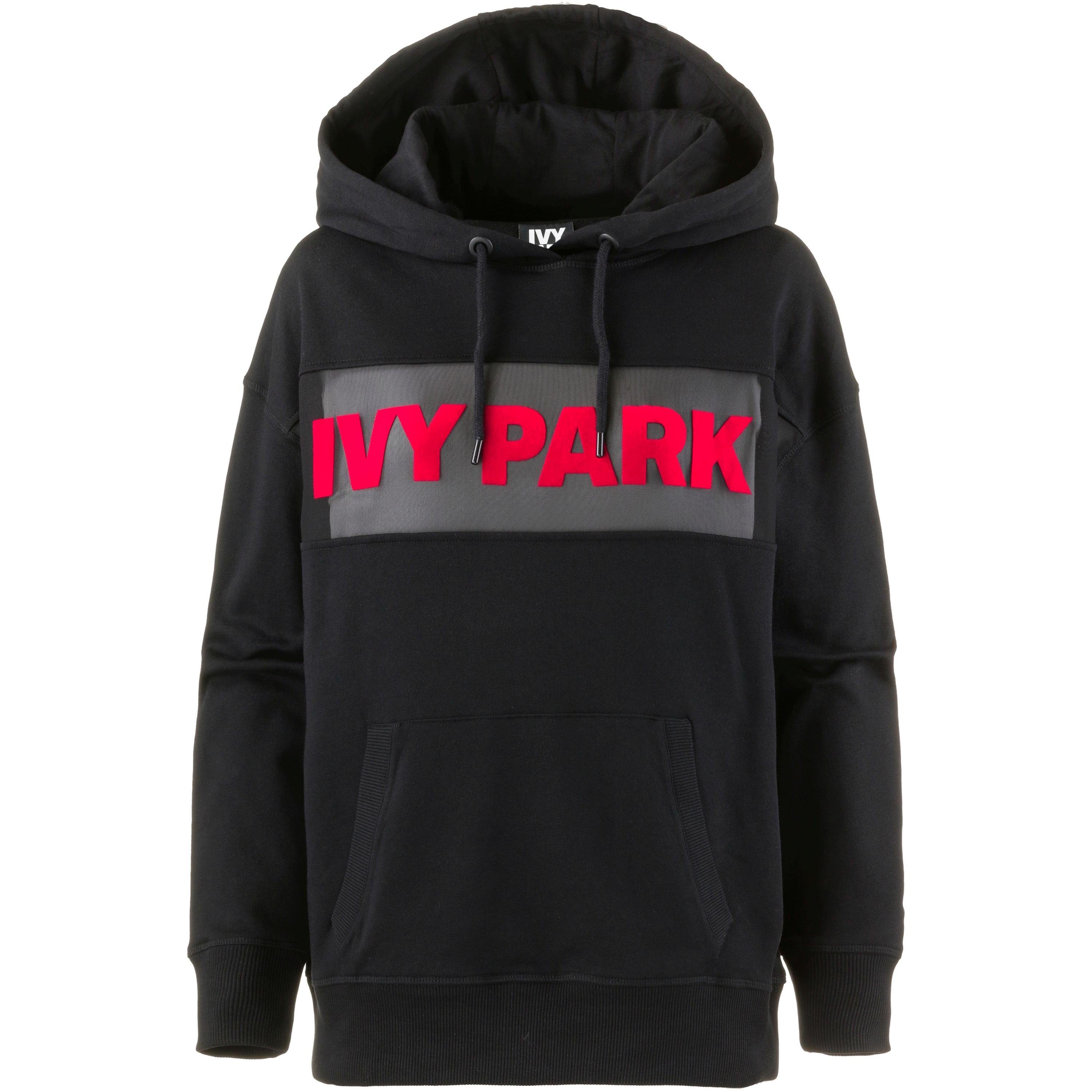 IVY PARK Kapuzenpullover, Mesh Einsatz im Brustbereich mit IVY PARK Steppjacke Damen black im Online Shop von