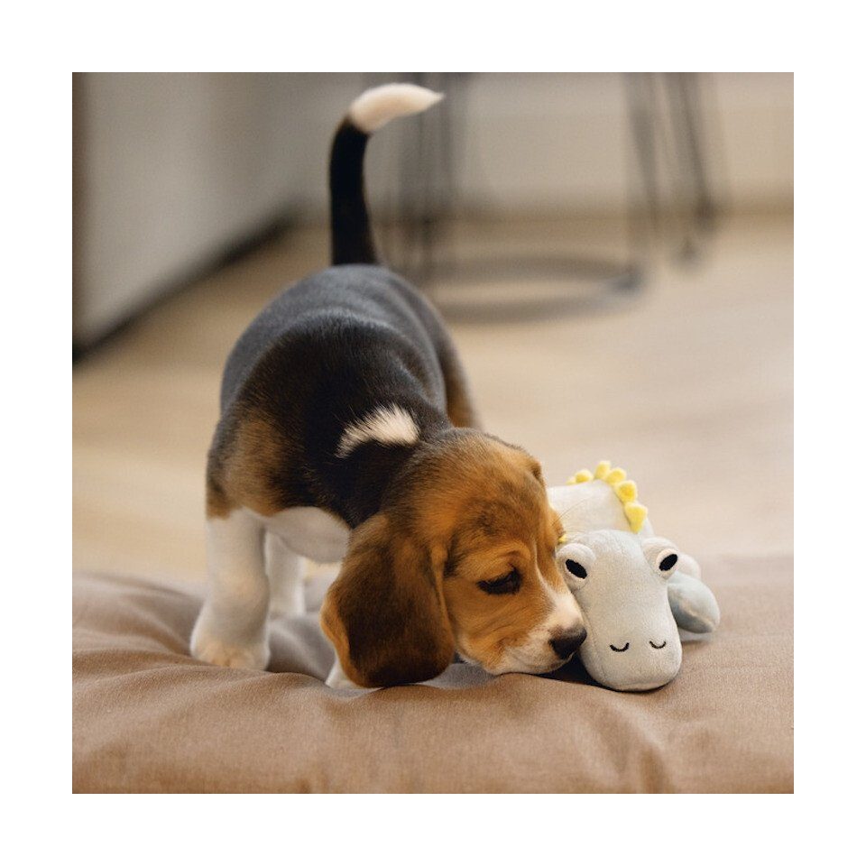 Beeztees Tierkuscheltier Hundespielzeug Puppy Dinosaurier Vince mint