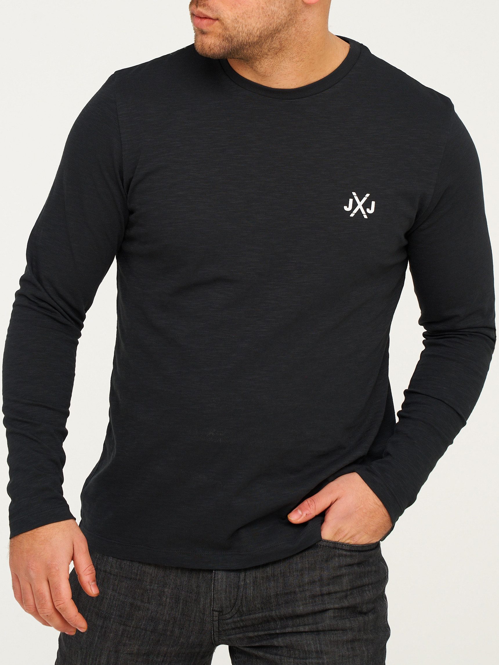 Jack & Jones Langarmshirt JCORISE INFINITY TEE LS CREW NECK Herren Langarms günstig online kaufen