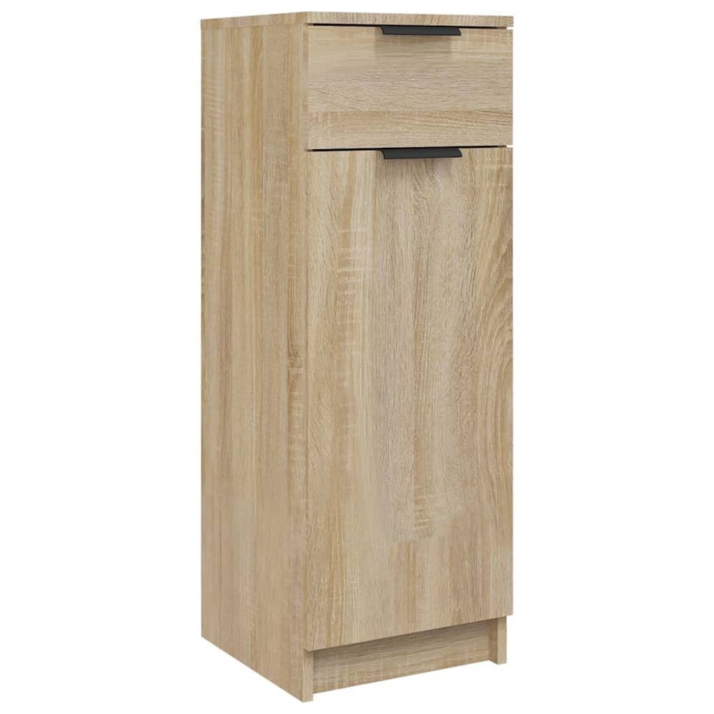 vidaXL Mehrzweckschrank NA Badezimmerschrank Schrank Nischenschrank Sonoma Eiche 32x34x90 cm S