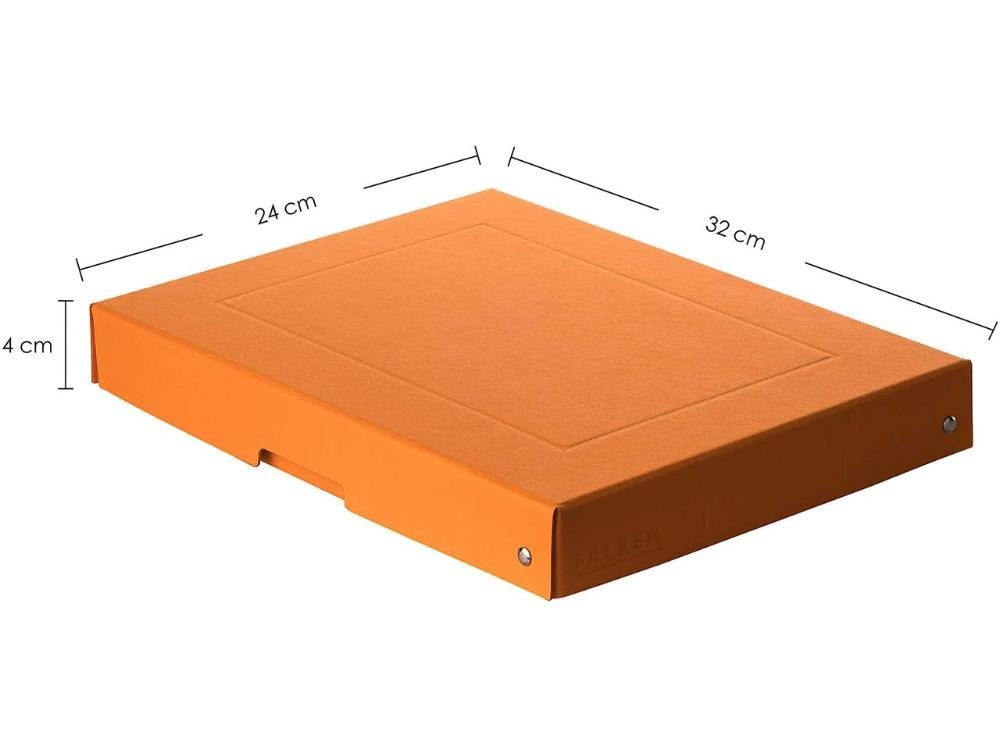 Falken Geschenkpapier Falken A4, Höhe PureBox orange 'Pastell', DIN 40 mm