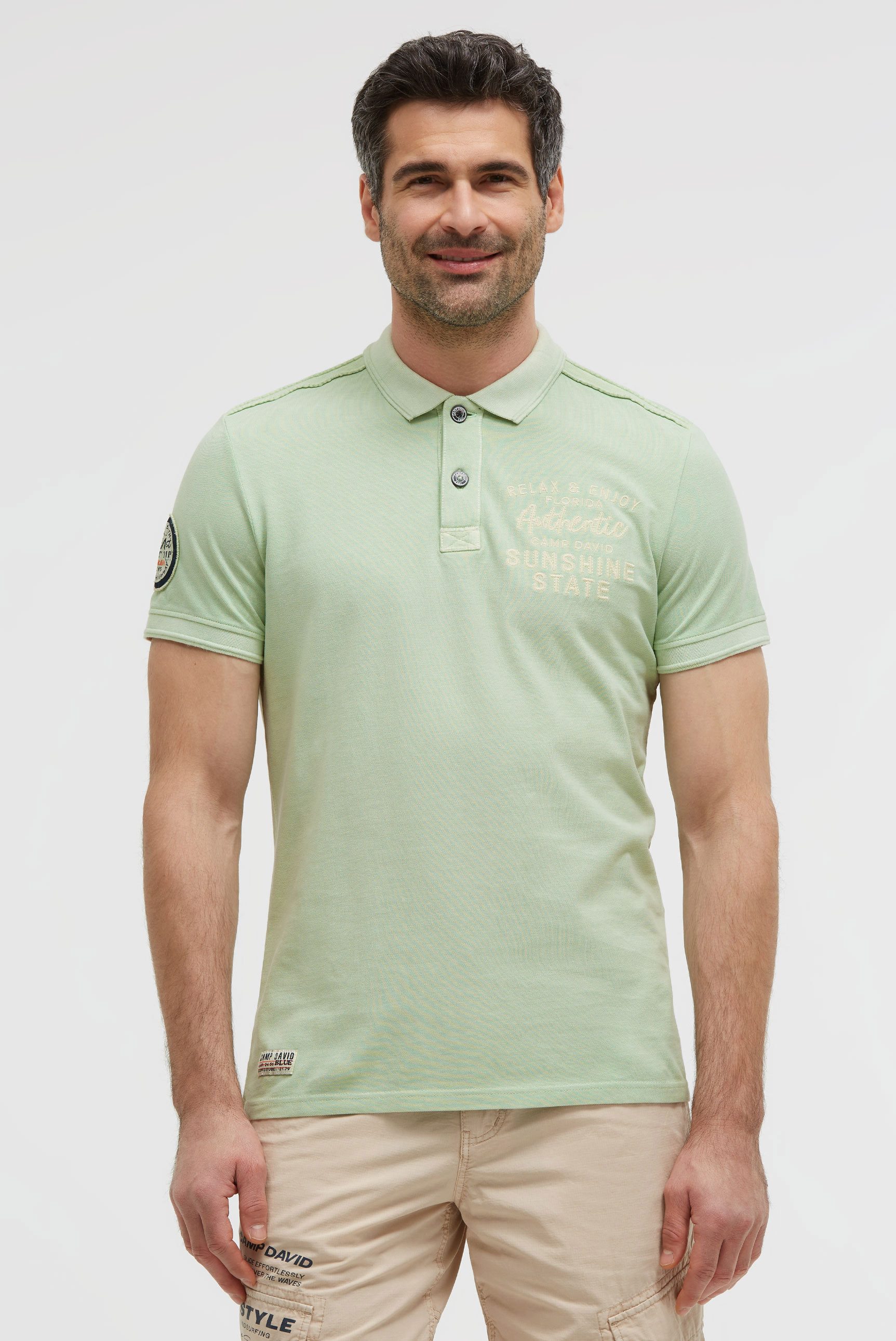 CAMP DAVID Poloshirt aus Baumwolle