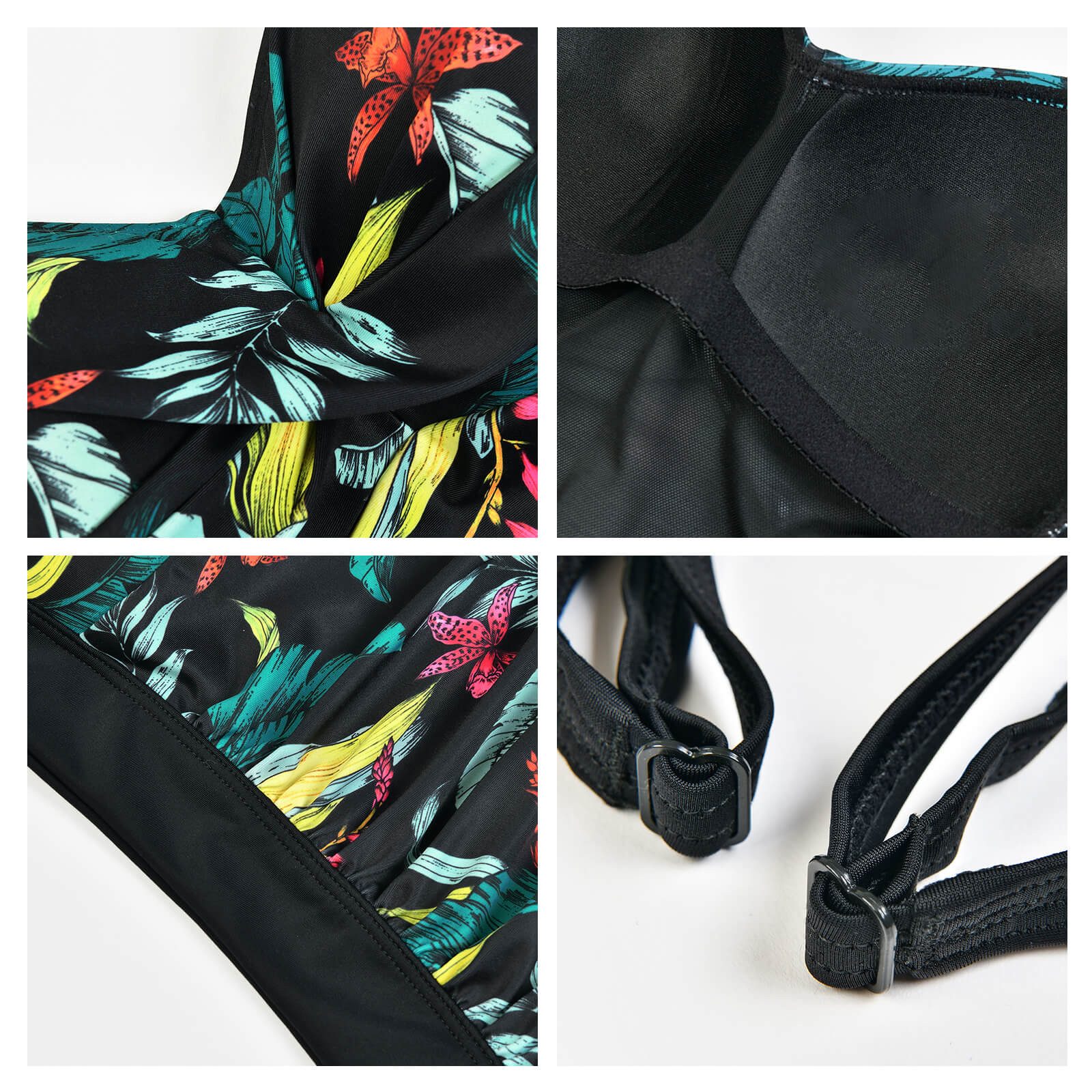 COFI 1453 Badeanzug Blumenmuster-Badeanzug für Damen – Eleganter Flora-Prin günstig online kaufen