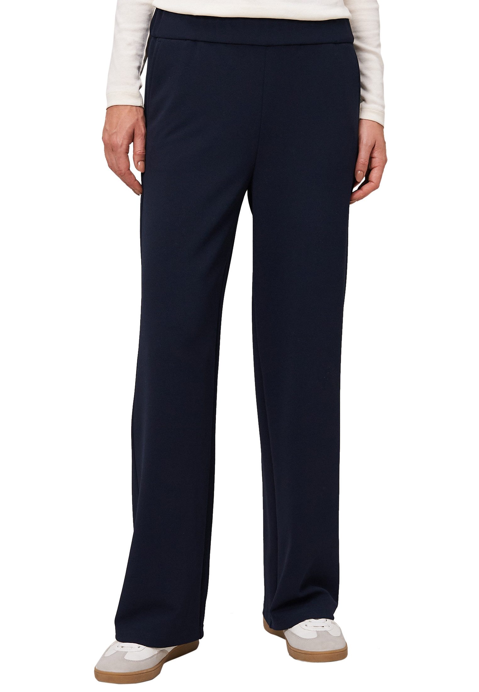 Zero Stoffhose Damen Stoffhose mit elastischem Bund 30 Inch Plain/ohne Details