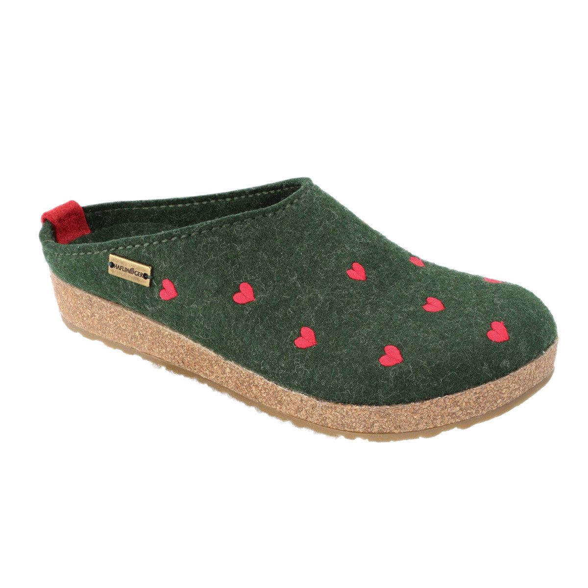 Haflinger Grizzly Cuoricini Clog (1-tlg) Clogs - Bequem und wärmend, Anatomisch geformtes Fußbett