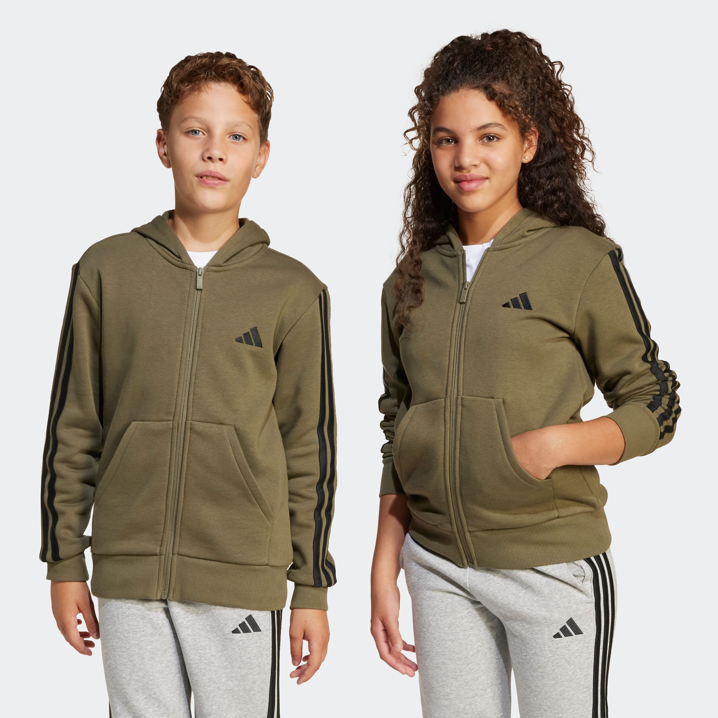 adidas Sportswear Kapuzensweatshirt J 3S FL FZ HD