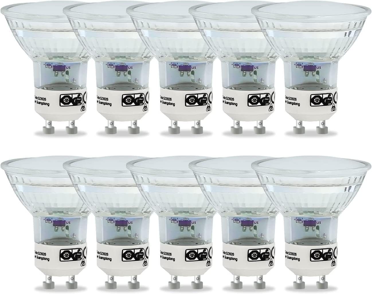 Nettlife LED-Leuchtmittel Glübirne 10/20/30ER GU10 LED Lampe Warmweiß Луковицы 4W, GU10, 10 St., 3000K