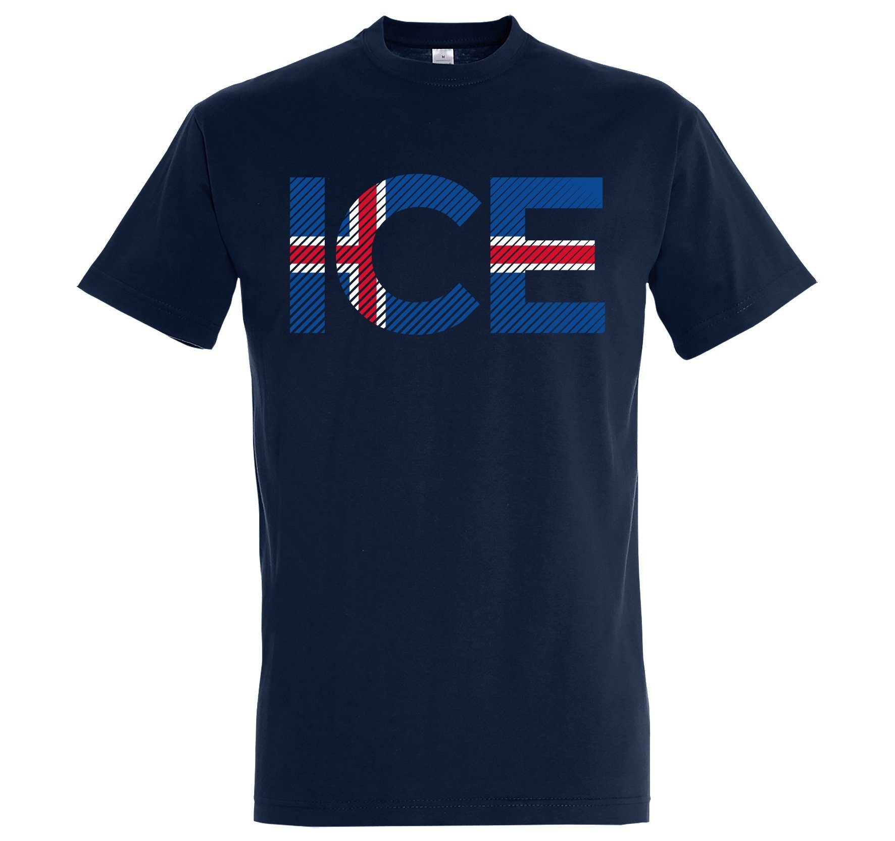 T-Shirt Iceland Herren T-Shirt im Fußball Look
