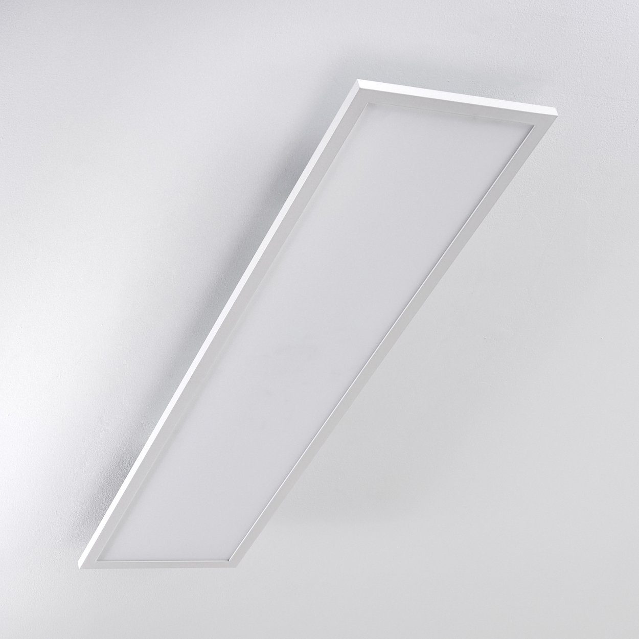 hofstein Panel »Vacil« LED Panel dimmbare aus Aluminiumin Weiß, CCT 3000-6000 Kelvin, RGB-Farbwechsel, Smartphone-App, Sprachsteuerung o. Fernbedienung