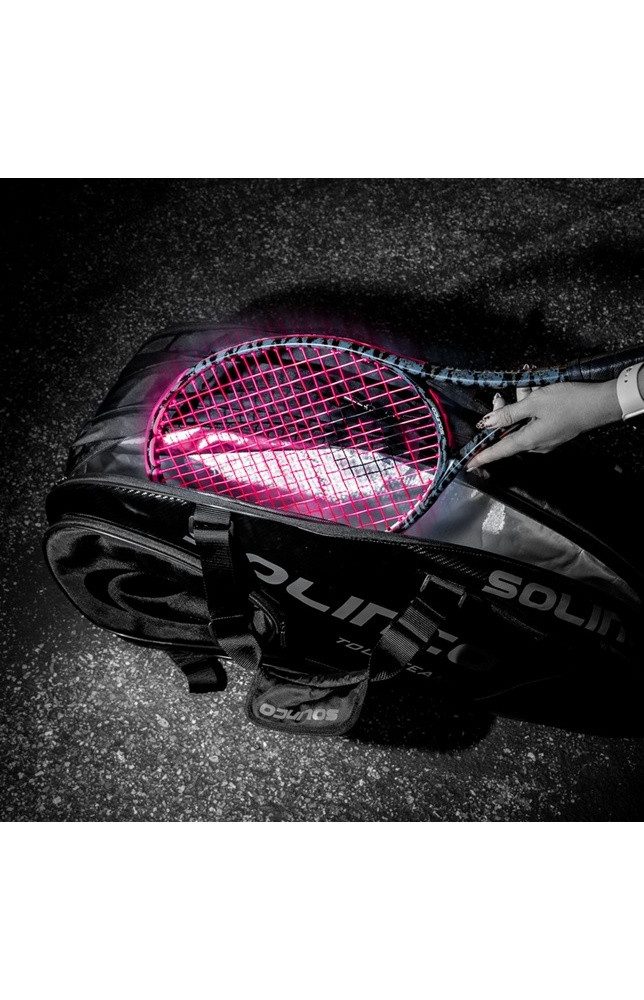 Solinco Tennissaite Confidential Soft (Haltbarkeit+Spielgefühl) pink 12m Set, Saitendicke: 1.25