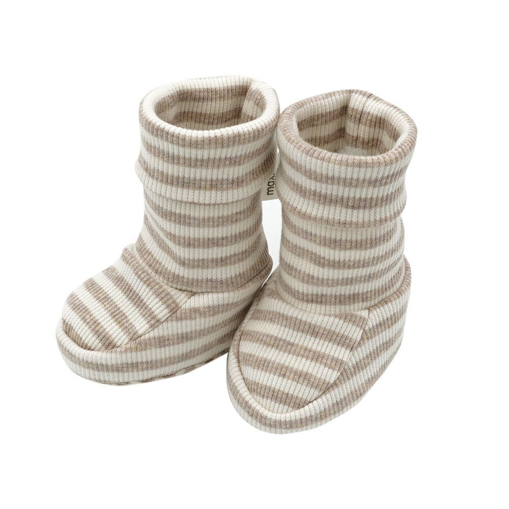 MAXIMO GOTS BABY-Schuhe,langer Schaft Ringel Krabbelschuh (1-tlg)