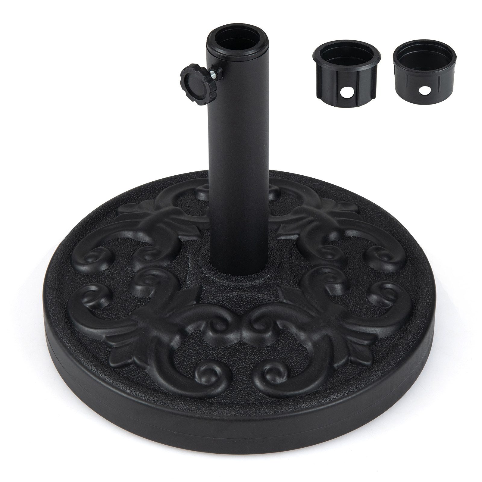 COSTWAY Schirmständer (1 St), runder Balkonschirmständer 12 kg für 38/48 mm