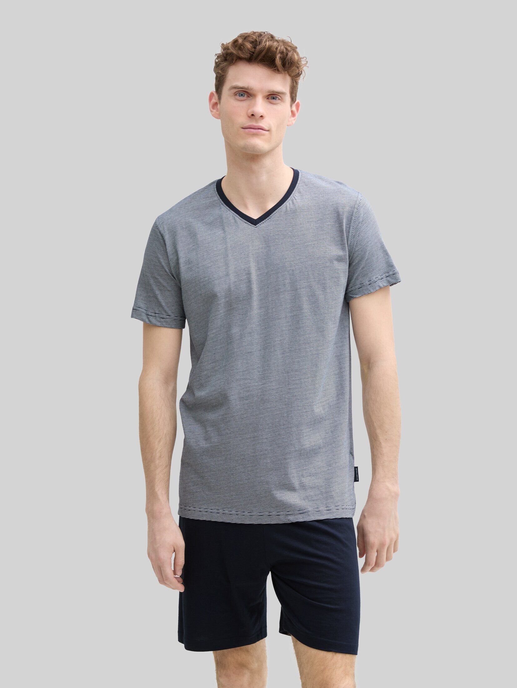 TOM TAILOR Pyjama Unterwäsche (2 tlg) Pyjama-Set aus Baumwolle