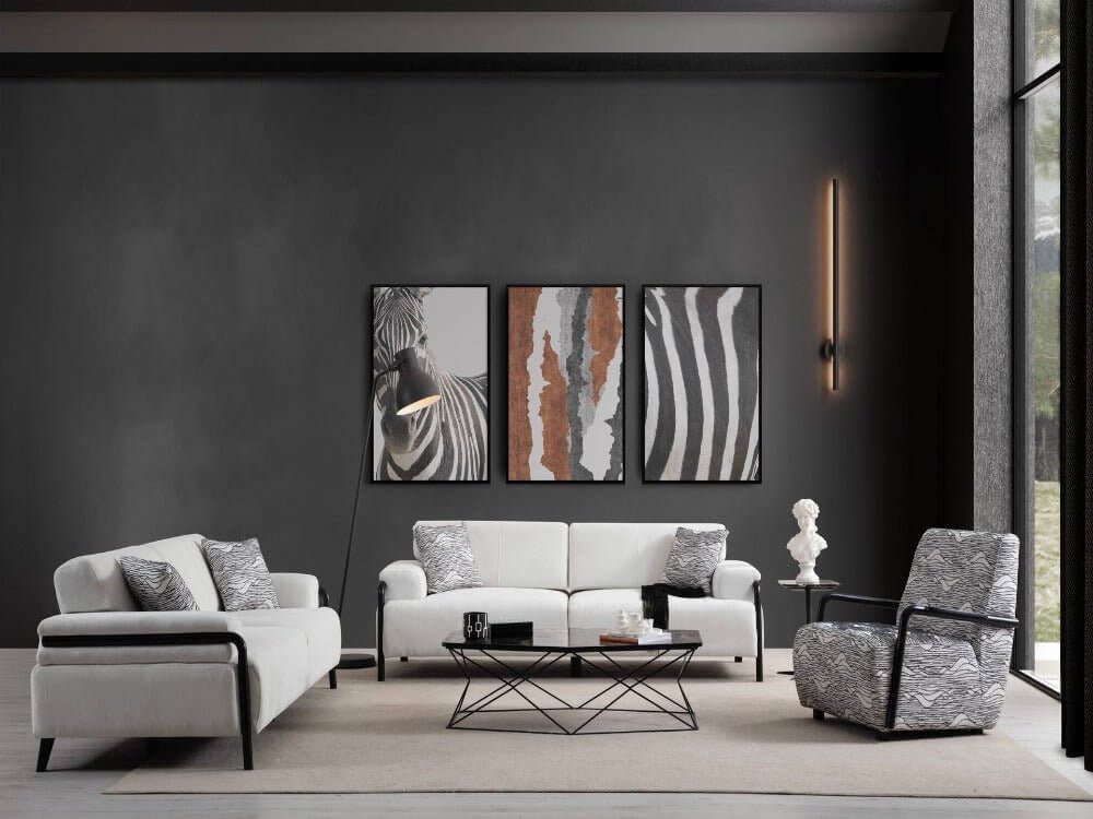 Nobelaa Sofa Sitzgruppe/Sofa Set - Wohnzimmergarnitur "Cornflower" 3+3+1+1