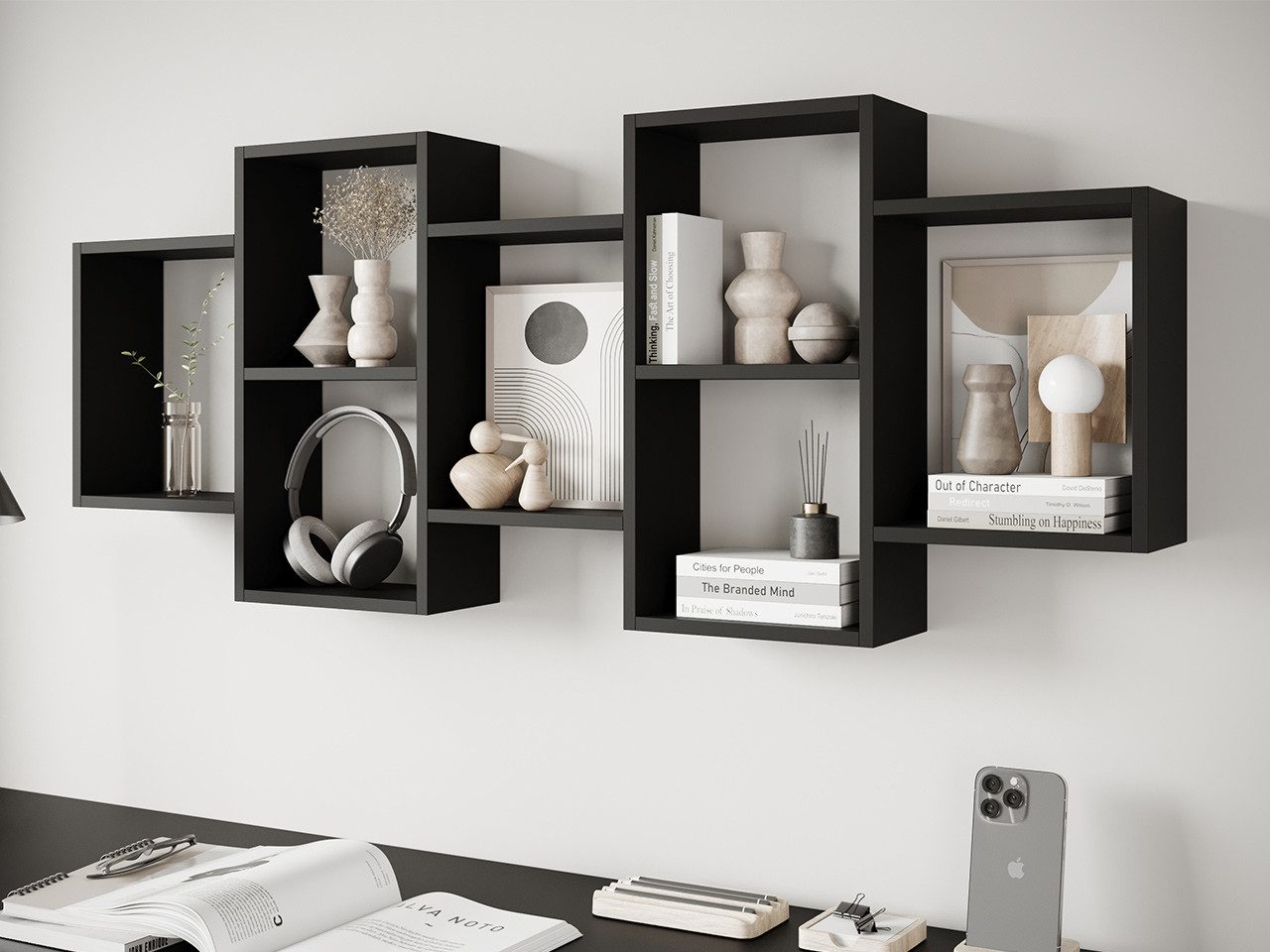 MIRJAN24 Wandregal Trio 001, 161x18x65 cm, Universell günstig online kaufen