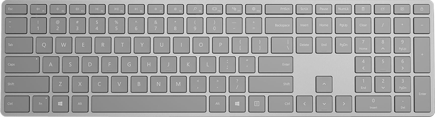 Image of Microsoft Surface Keyboard Bluetooth® Tastatur Deutsch, QWERTZ Grau