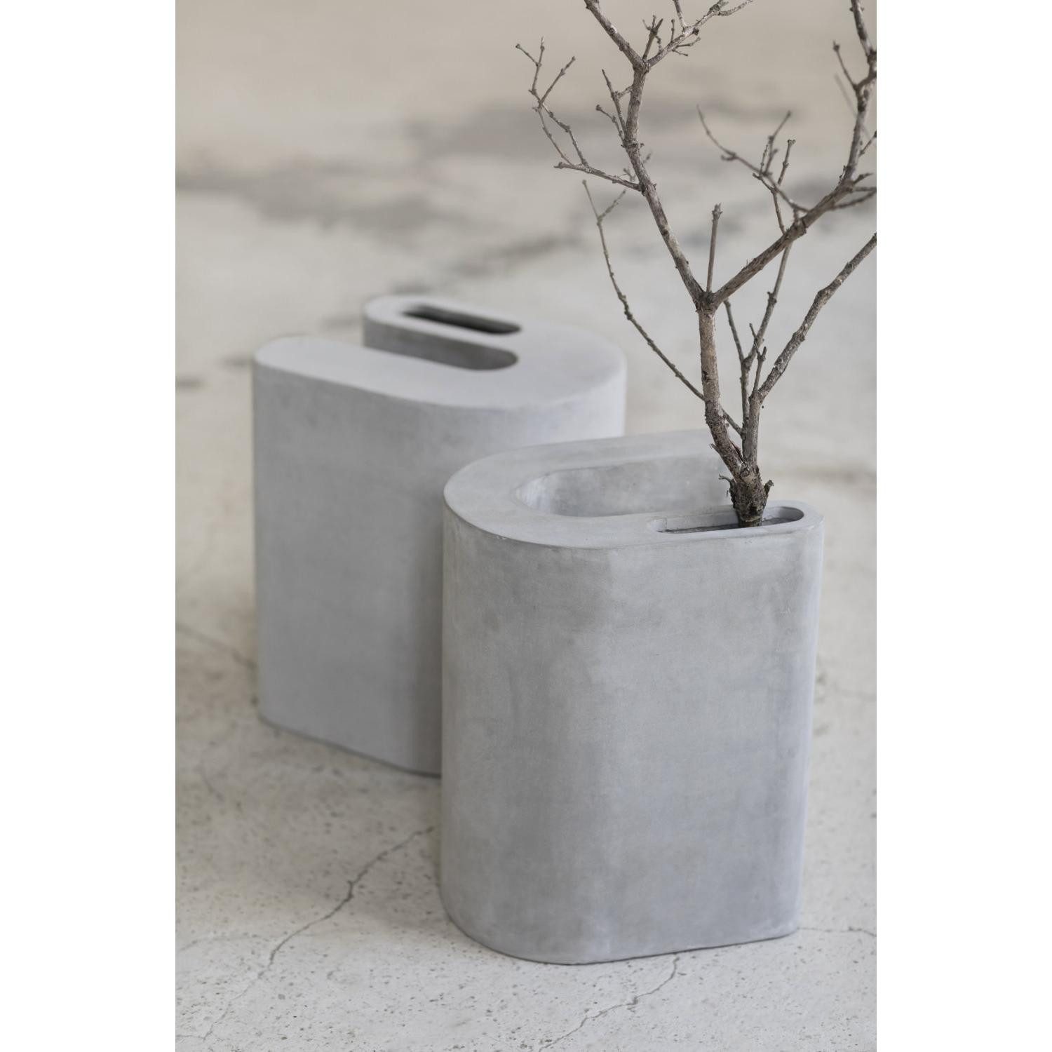Serax Dekovase SERAX Vasen Set Ux2 Concrete Grey (2-teilig)