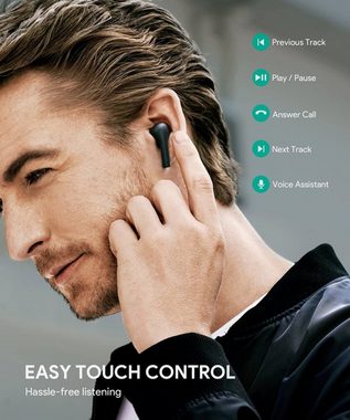 AUKEY EP-T21S Earbuds wireless In-Ear-Kopfhörer (Sprachassistent, Bluetooth, True Wireless, 30h Spielzeit, Noise Cancelling, IPX6, BT5, Touch Control)