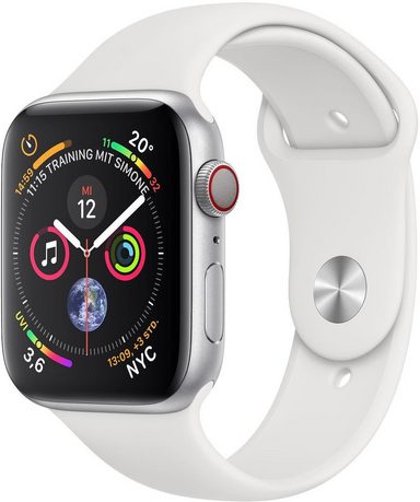 Apple Series 4 GPS + Cellular, Aluminiumgehäuse mit Sportarmband 40mm Watch (Watch OS 5) online